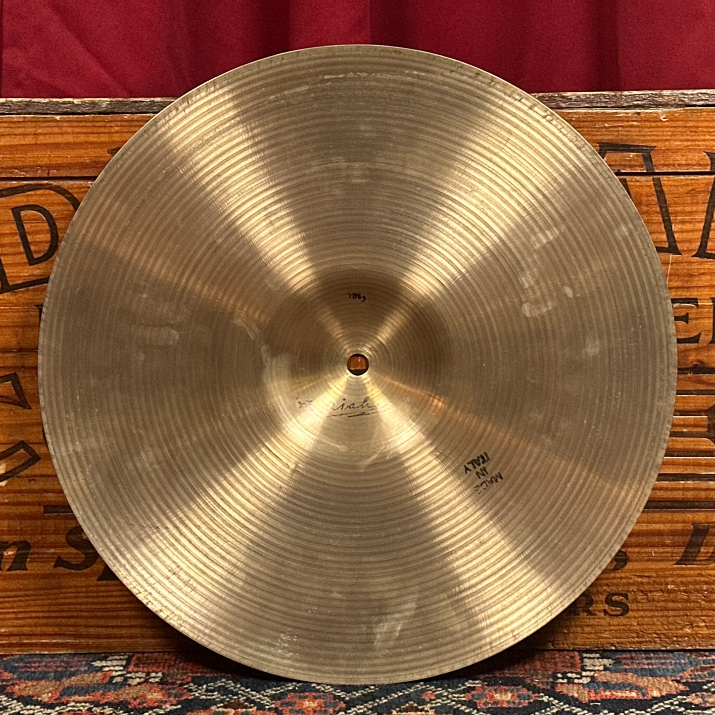 14" Ajaha Medium Hi-Hat Cymbal Pair 774g/788g Pre-UFIP Made In Italy *Video Demo*