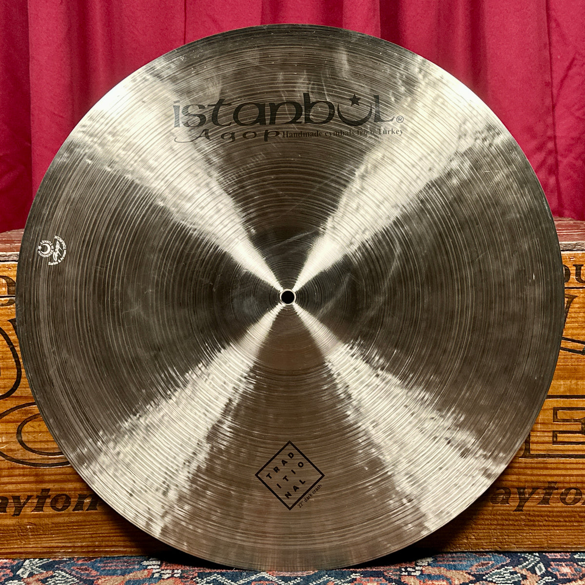 22" Istanbul Agop Traditional Dark Crash Cymbal 2130g *Video*