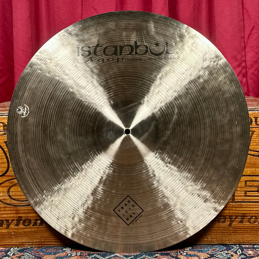 22" Istanbul Agop Traditional Dark Crash Cymbal 2130g *Video*