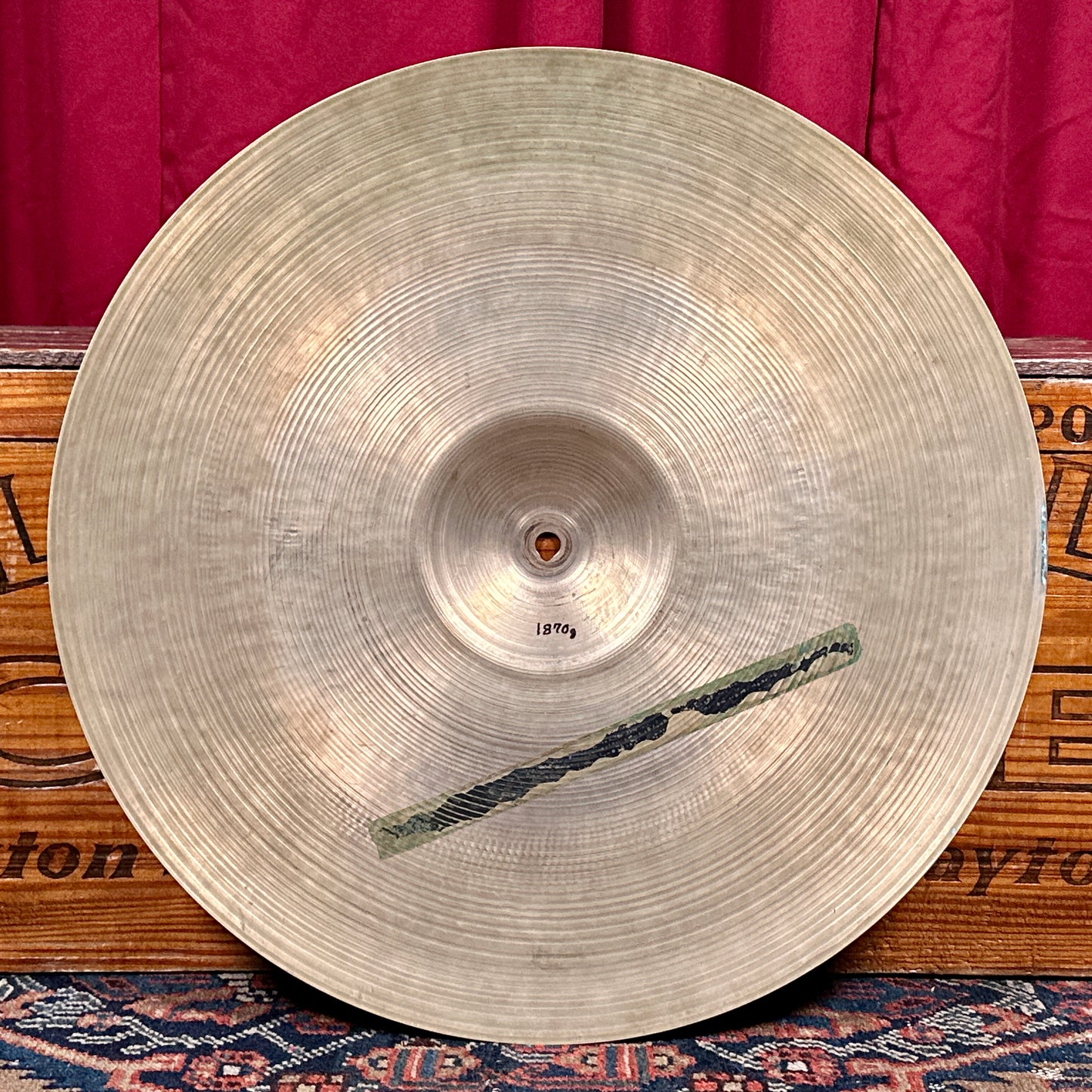 19" Zildjian A 1950s Small Stamp Ride Cymbal 1870g *Video Demo*