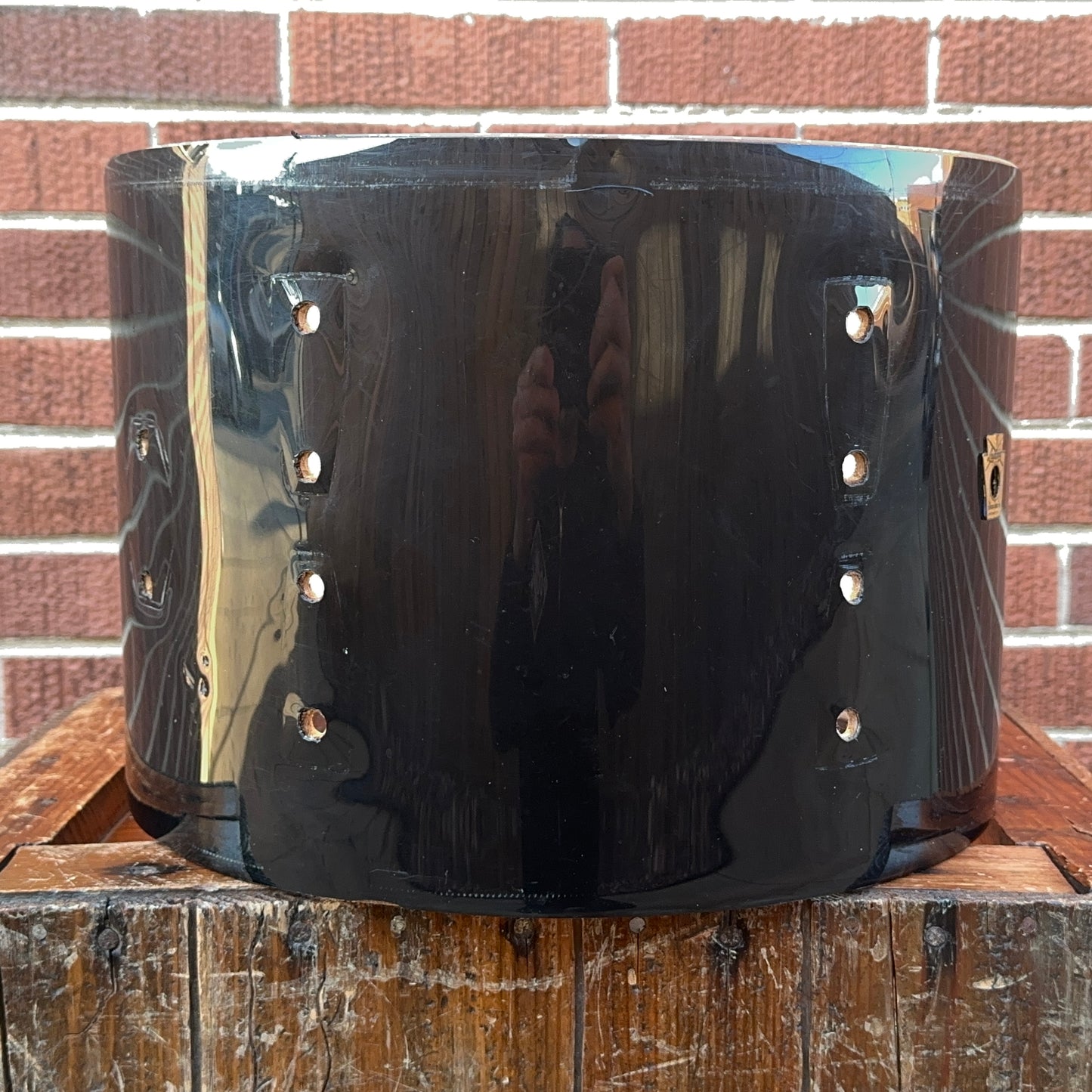 1960s Ludwig 9x13 Pre-Serial Super Classic Tom Drum Shell Black