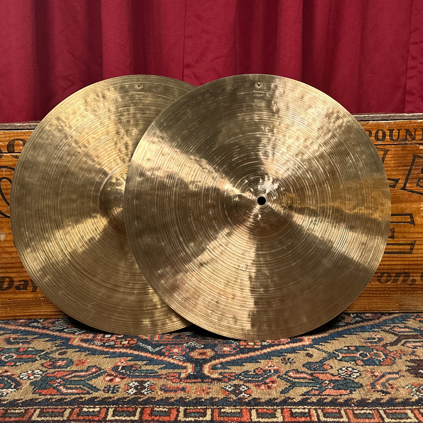 16" Istanbul Agop 30th Anniversary Hi-Hat Cymbal Pair 1058g/1324g *Video Demo*