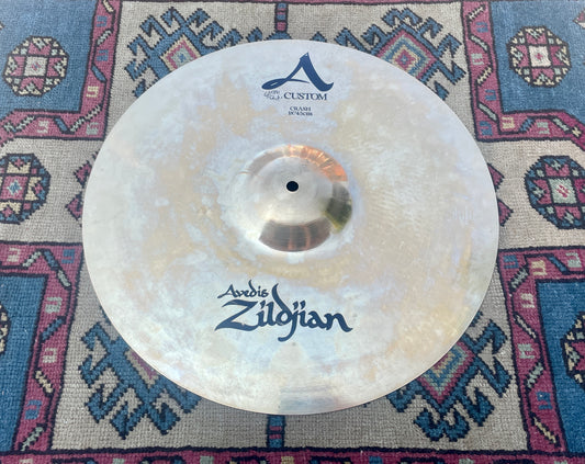 18" Zildjian A Custom Crash Cymbal Brilliant 1374g