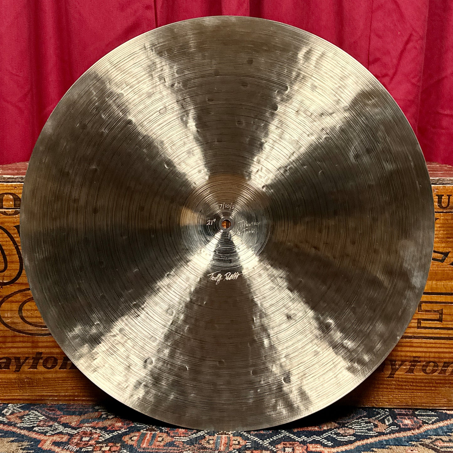 21" Timothy Roberts Tributary 1/2 Turk Ride Cymbal 2111g *Video*