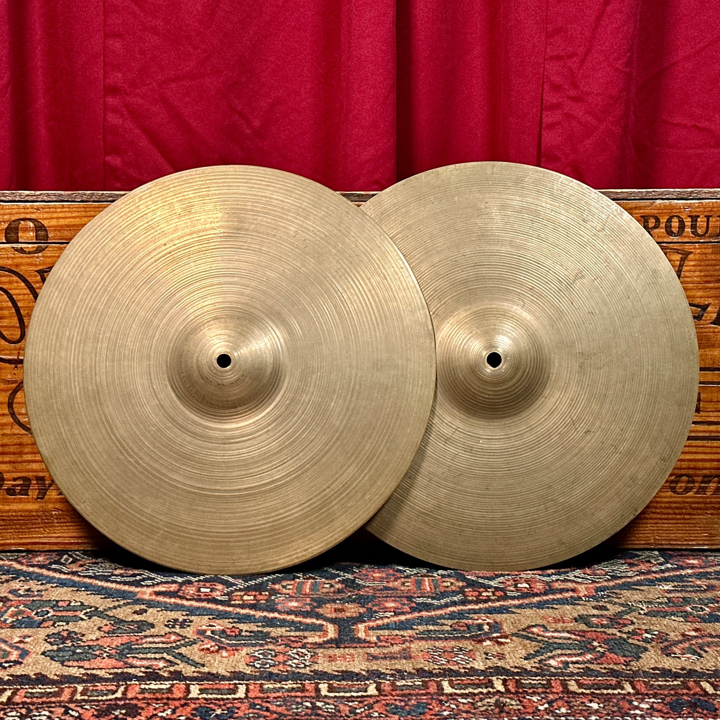 14" Zildjian A 1950s Small Stamp Light Hi-Hat Cymbal Pair 696g/786g *Video Demo*
