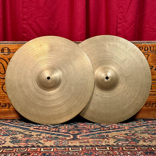14" Zildjian A 1950s Small Stamp Light Hi-Hat Cymbal Pair 696g/786g *Video Demo*