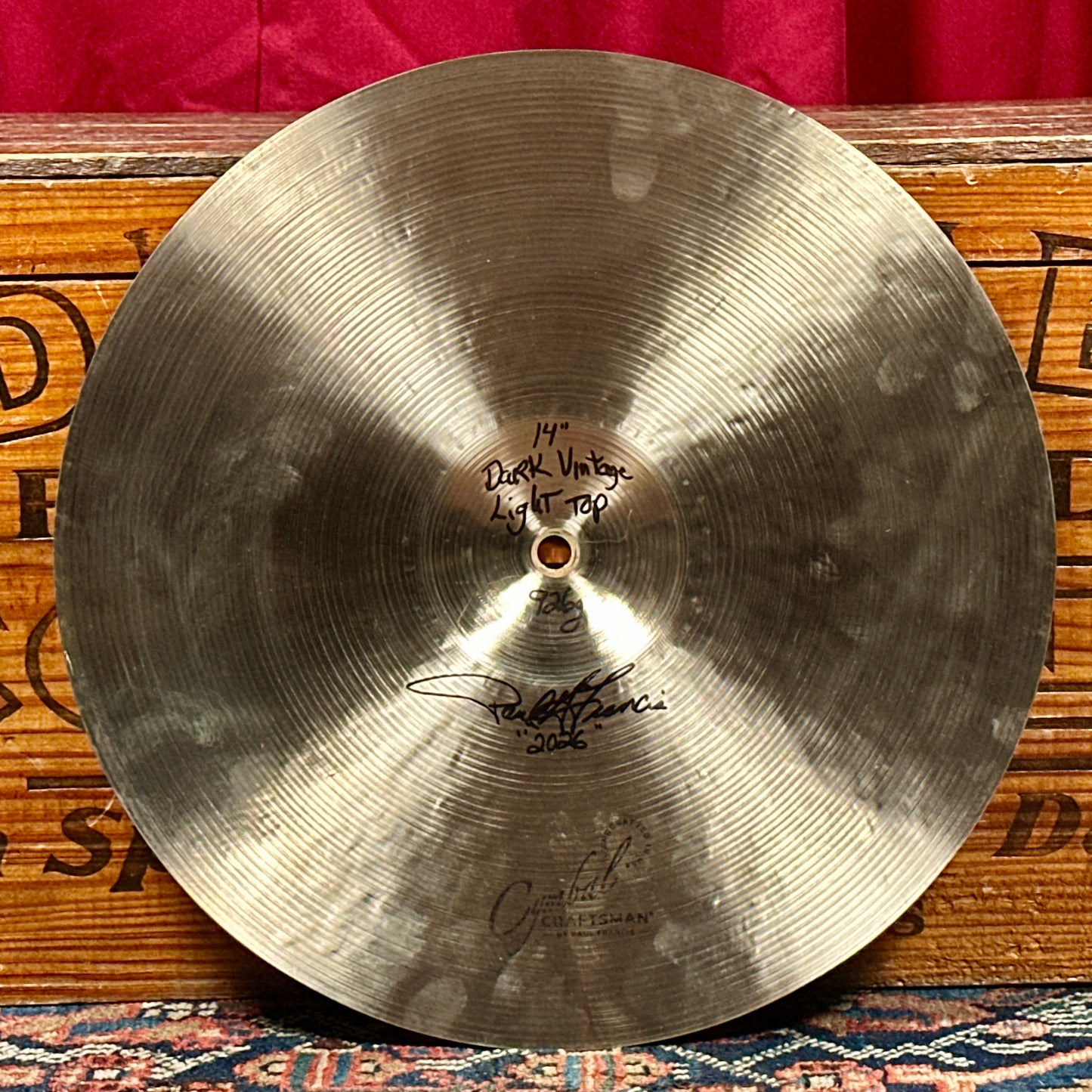 14" Cymbal Craftsman Dark Vintage Light Hi-Hat Cymbal Pair 926g/970g *Video Demo*