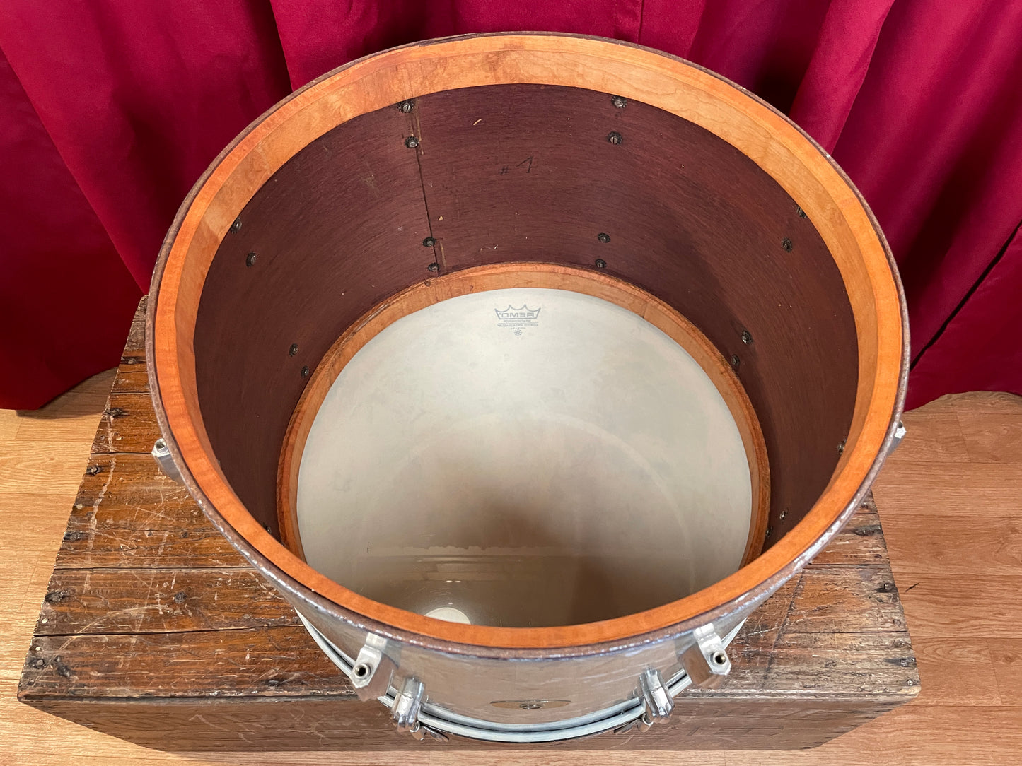 Slingerland Radio King 14x18 Tenor Bass Drum Blue Diamond Pearl - Rare Finish