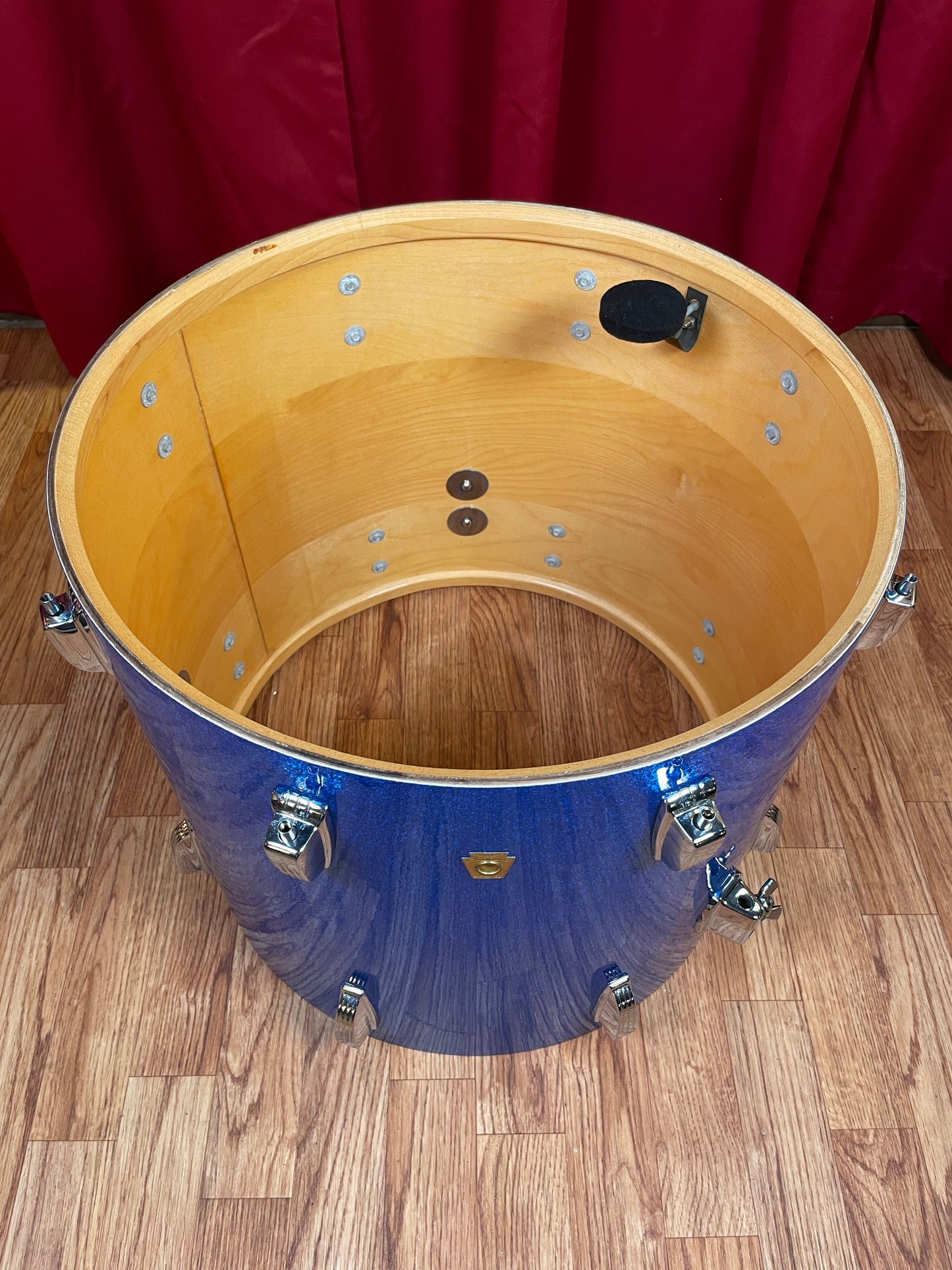 1968-1969 Ludwig 16x18 Floor Tom Drum Blue Sparkle