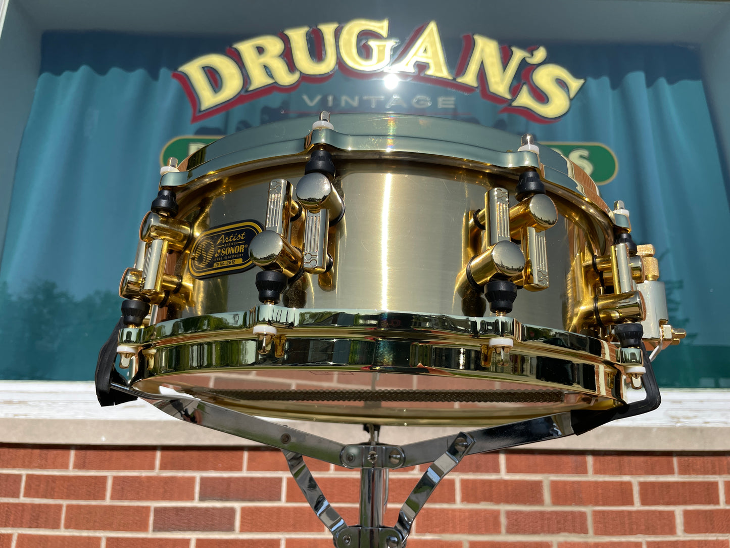 Sonor Artist Series 5x14 Brass Snare Drum Gold