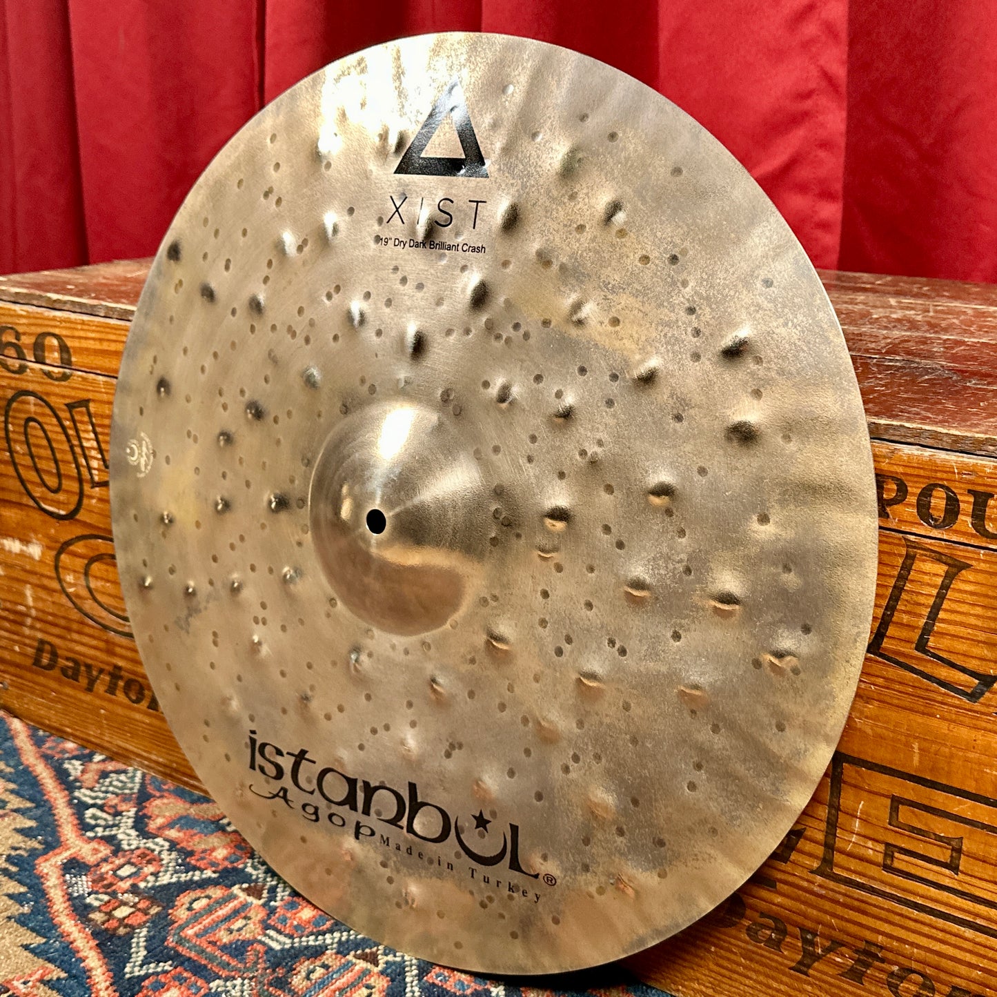 19" Istanbul Agop Xist Dry Dark Brilliant Crash Cymbal 1238g *Video Demo*