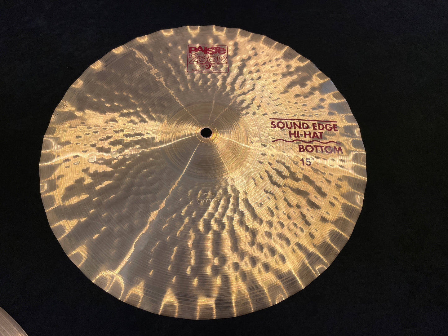 15" Paiste 2002 Sound Edge Hi-Hat Cymbal Pair 1152g/1256g