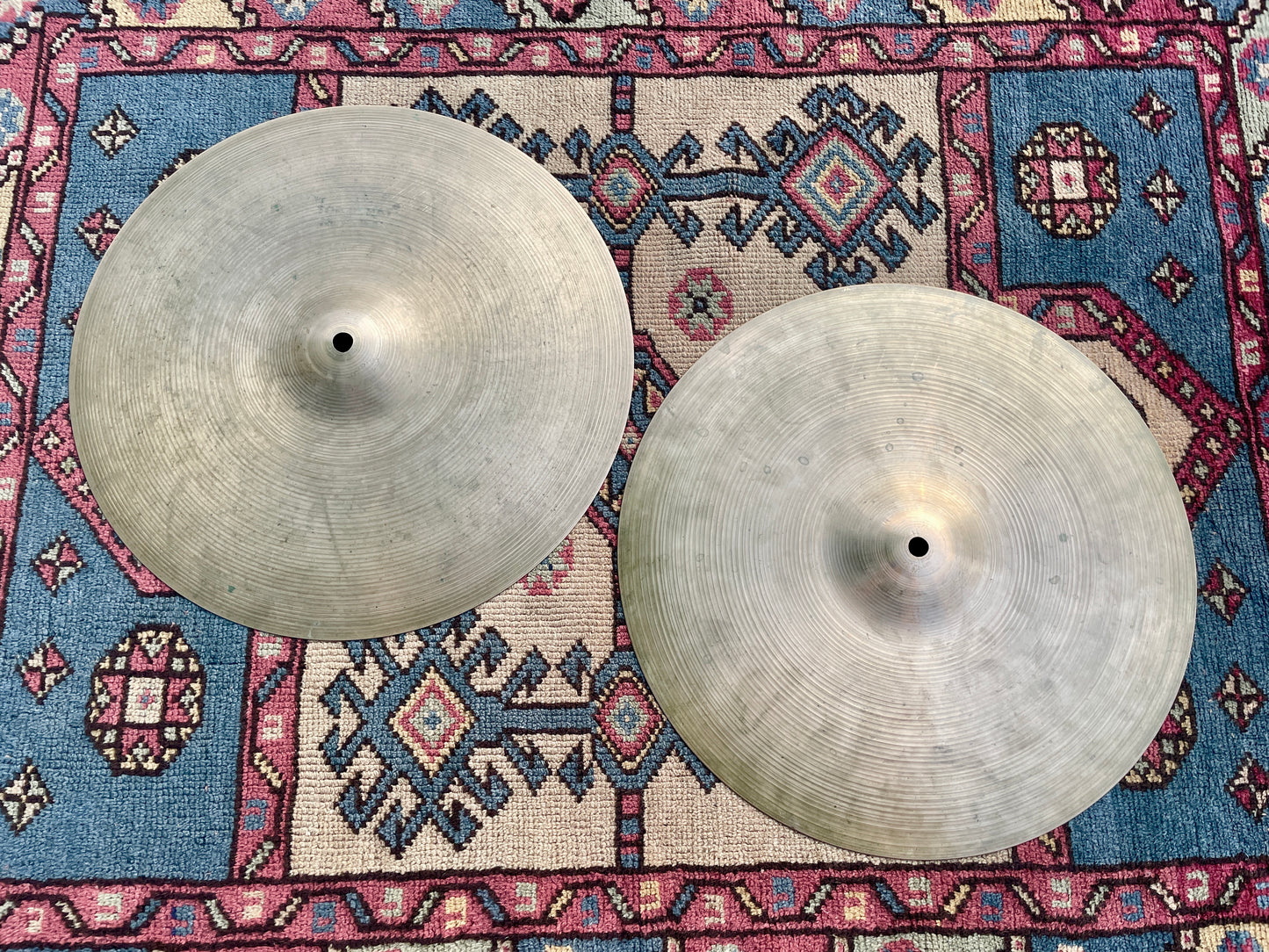 15" Zildjian A 1970s New Beat Hi-Hat Cymbal Pair 960g/1438g *Video Demo*