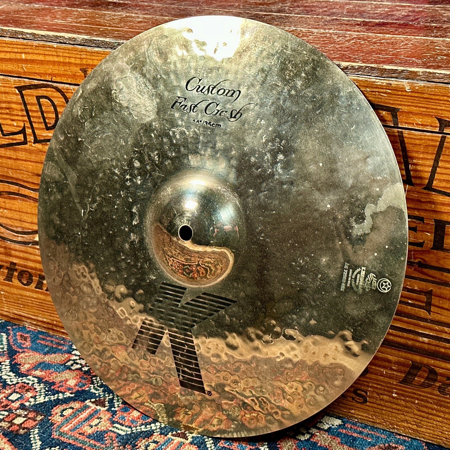 14" Zildjian K Custom Fast Crash Cymbal 716g *Video Demo*