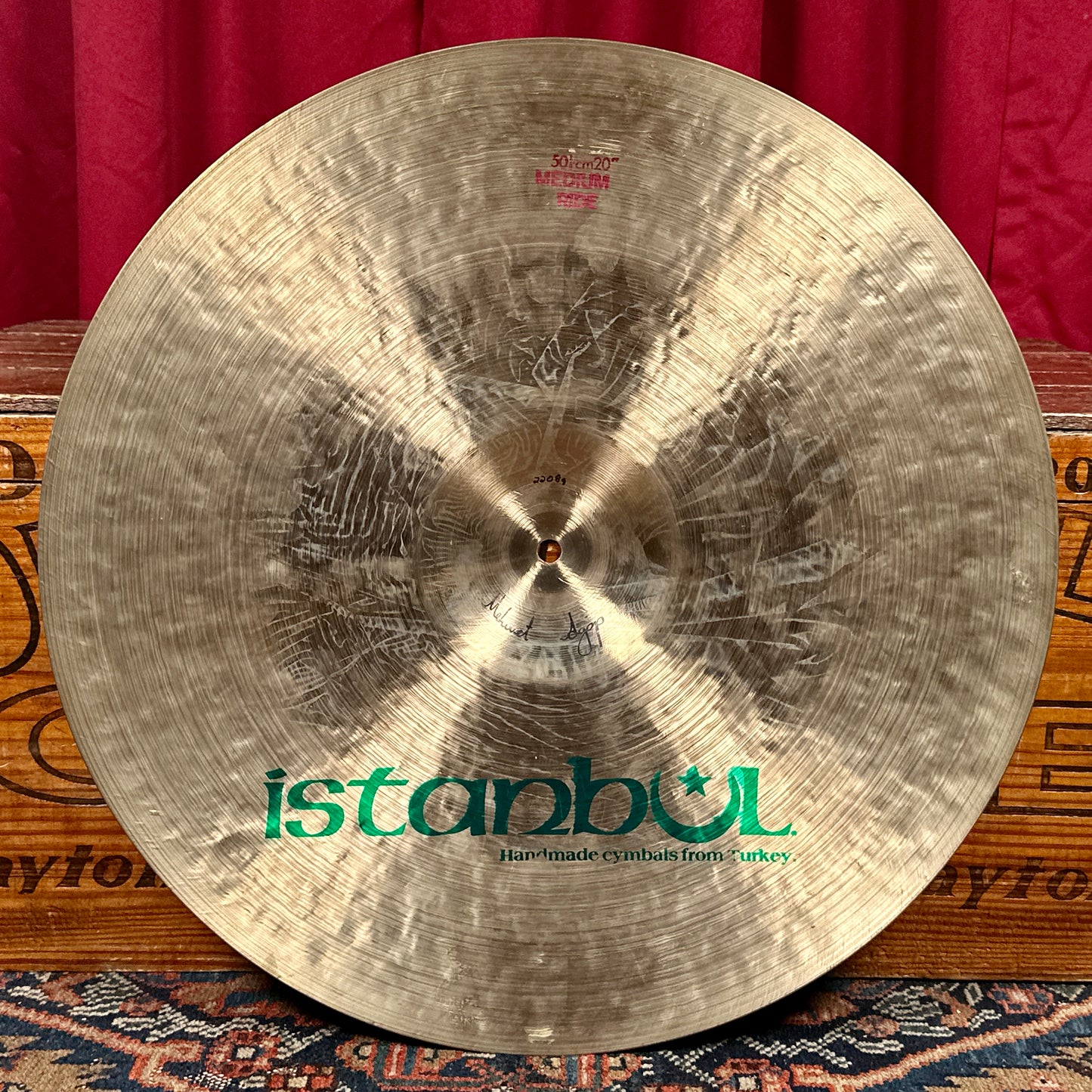 20" Istanbul Pre-Split Green Label Medium Ride Cymbal 2208g *Video Demo*