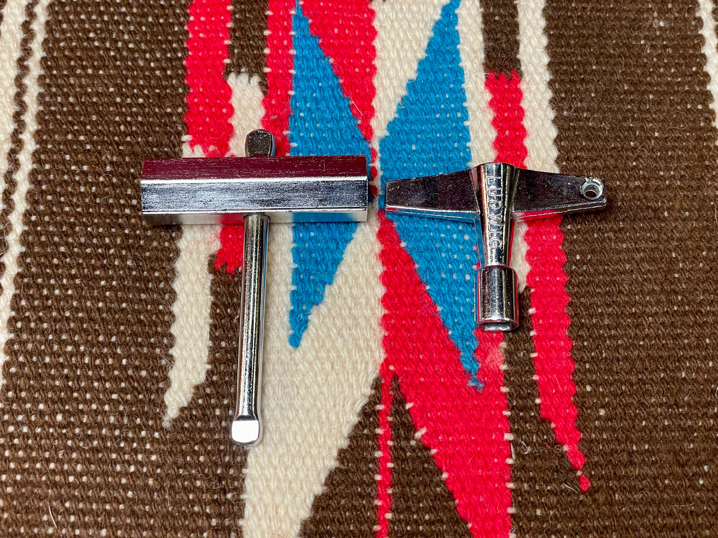 Vintage Ludwig Drum Tuning Key and Rail Consolette Hex Wrench Key