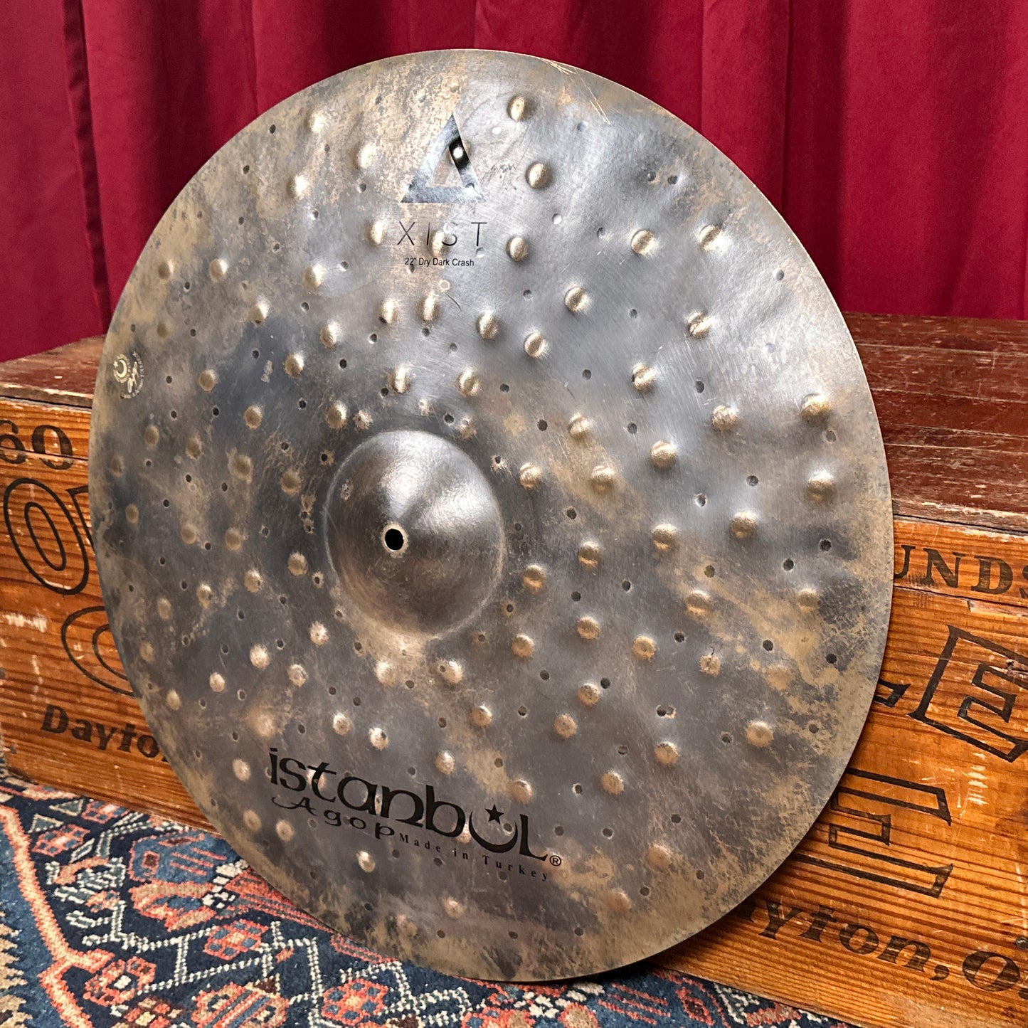 22" Istanbul Agop Xist Dry Dark Crash Cymbal 1724g *Video Demo*