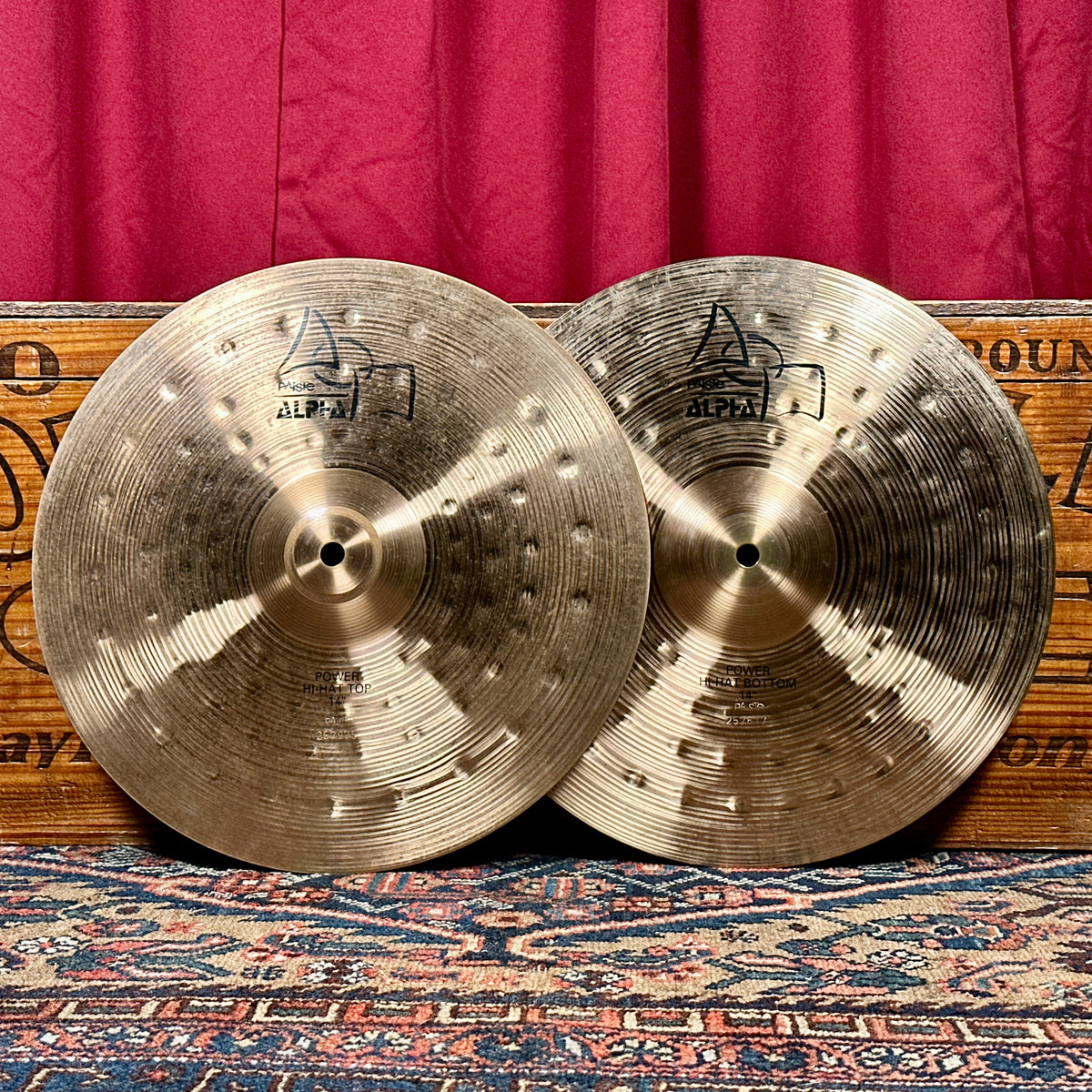14" Paiste Alpha Power Hi-Hat Cymbal Pair 956g/1136g *Video*