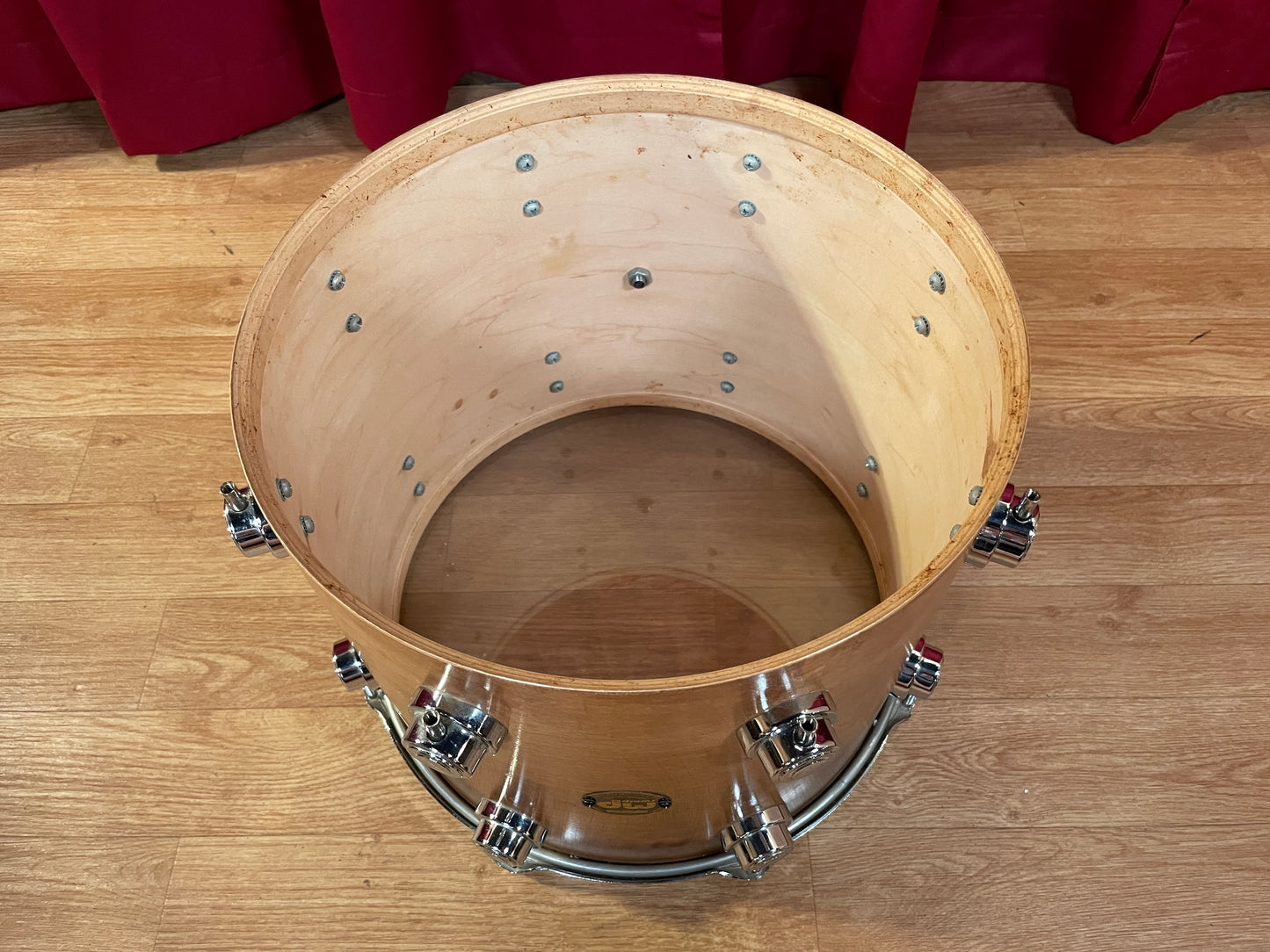 DW 14" Tom Single Natural Refinished 12x14 14x12 Pre-Collector's Series Keller Shell Drum Workshop