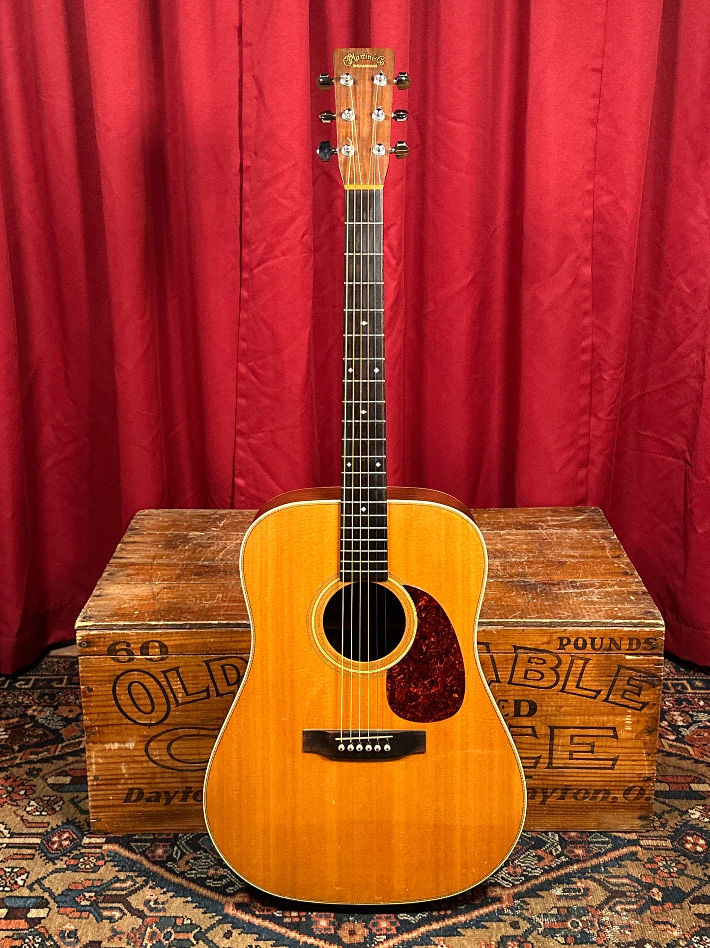 1986 Martin Shenandoah HD-2832 Acoustic Electric Guitar Natural w/ Case