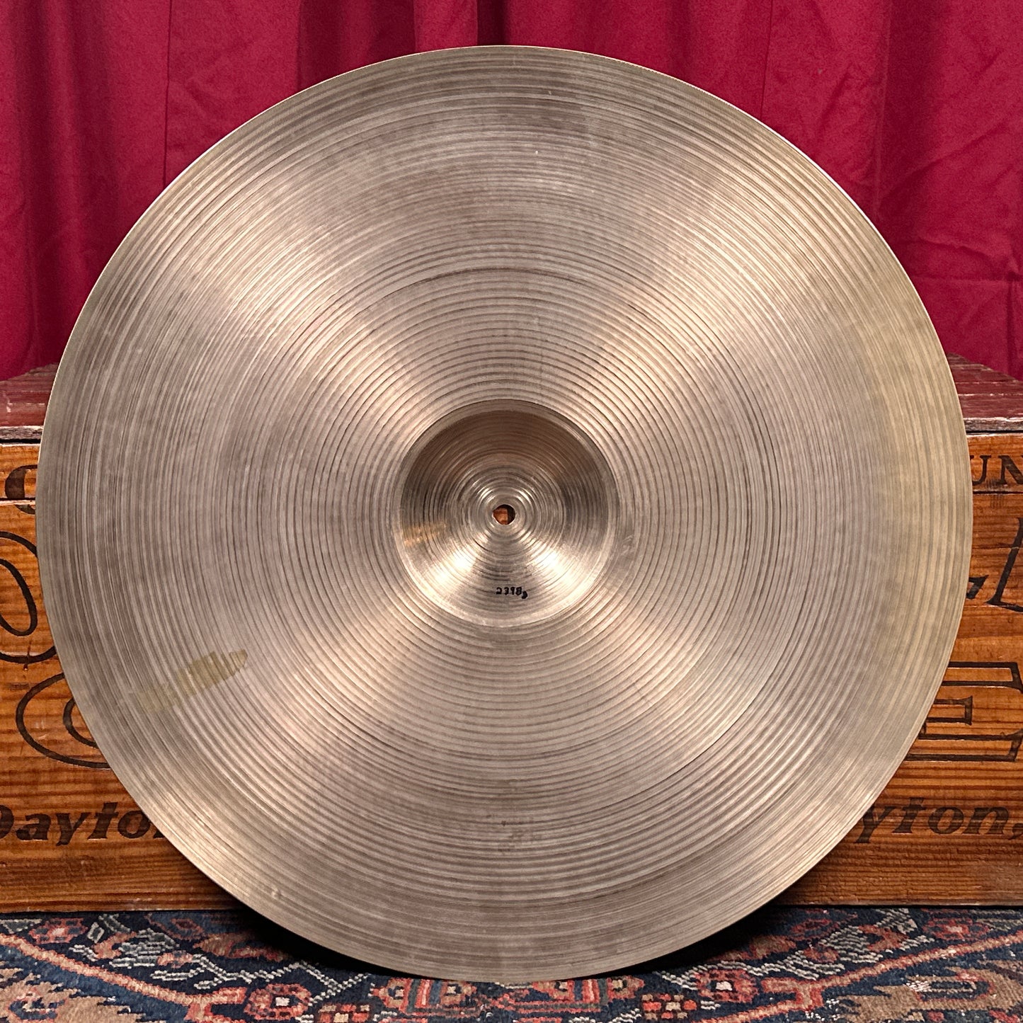 22" Zildjian A 1950s Large Hollow Block Stamp Ride Cymbal 2398g *Video Demo*