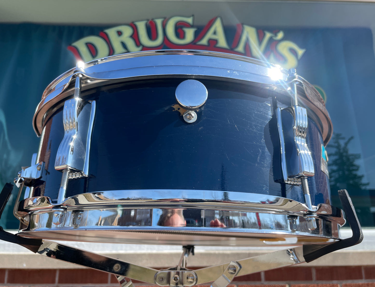 1971 Ludwig 5x14 No. 491L Pioneer Snare Drum Blue Lacquer