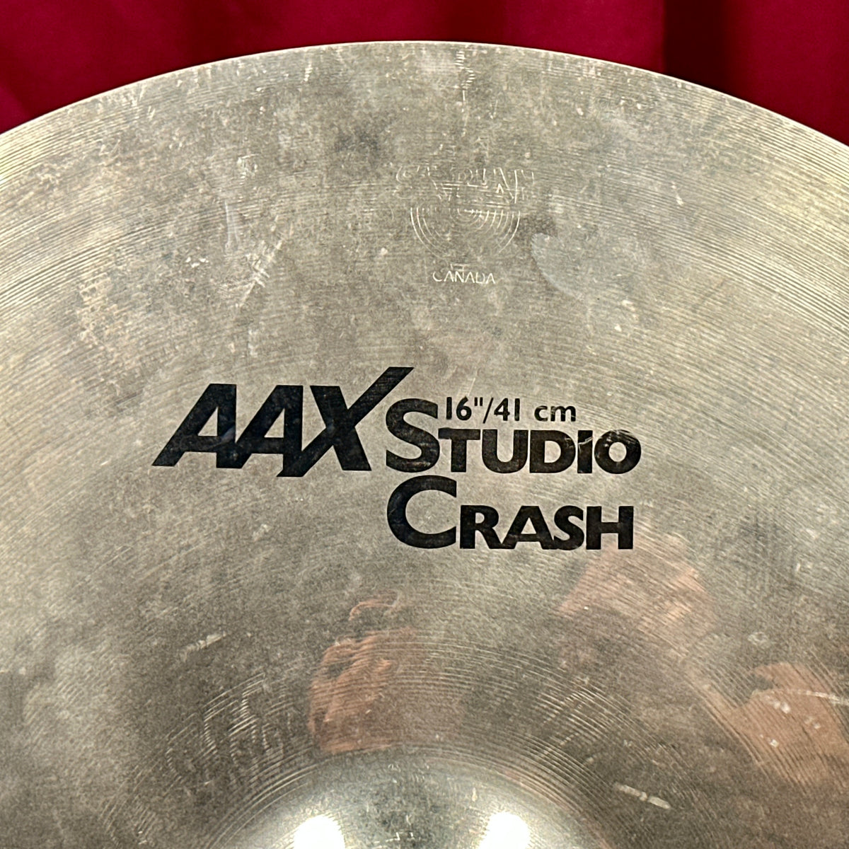 16" Sabian AAX Studio Crash Cymbal 1030g *Video*