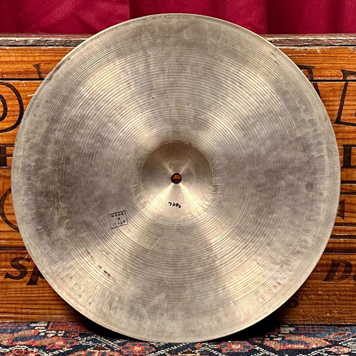 14" Pasha 1960s Medium Crash Cymbal 720g Pre-UFIP Made in Italy *Video Demo*