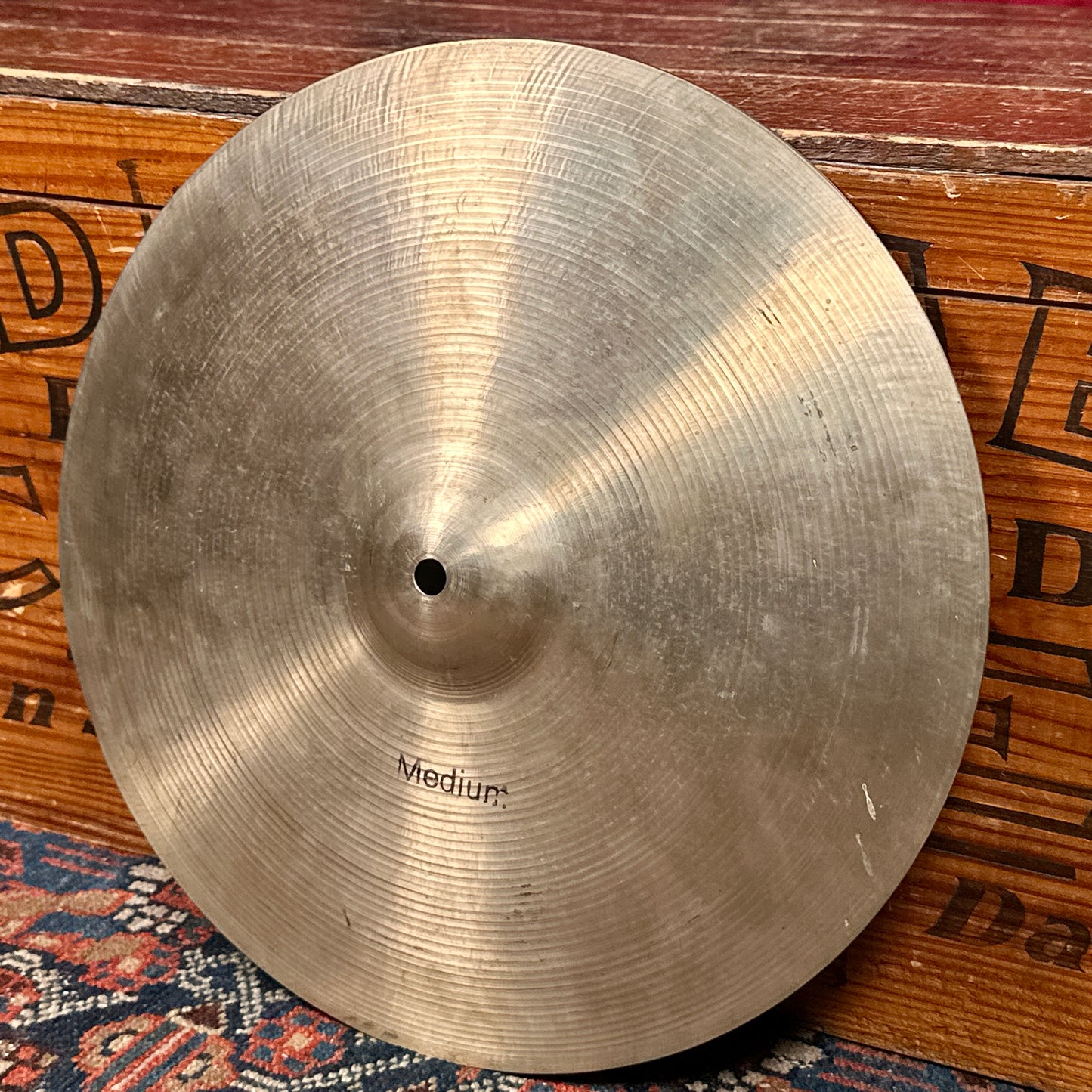 14" Pasha 1960s Medium Crash Cymbal 720g Pre-UFIP Made in Italy *Video Demo*