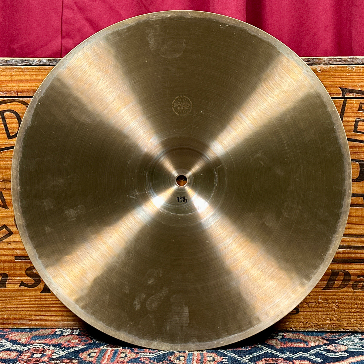 *Extra Rare* 15" Paiste Prototype Giant Beat Sound Edge Hi-Hat Cymbal Pair 958g/1260g *Video*