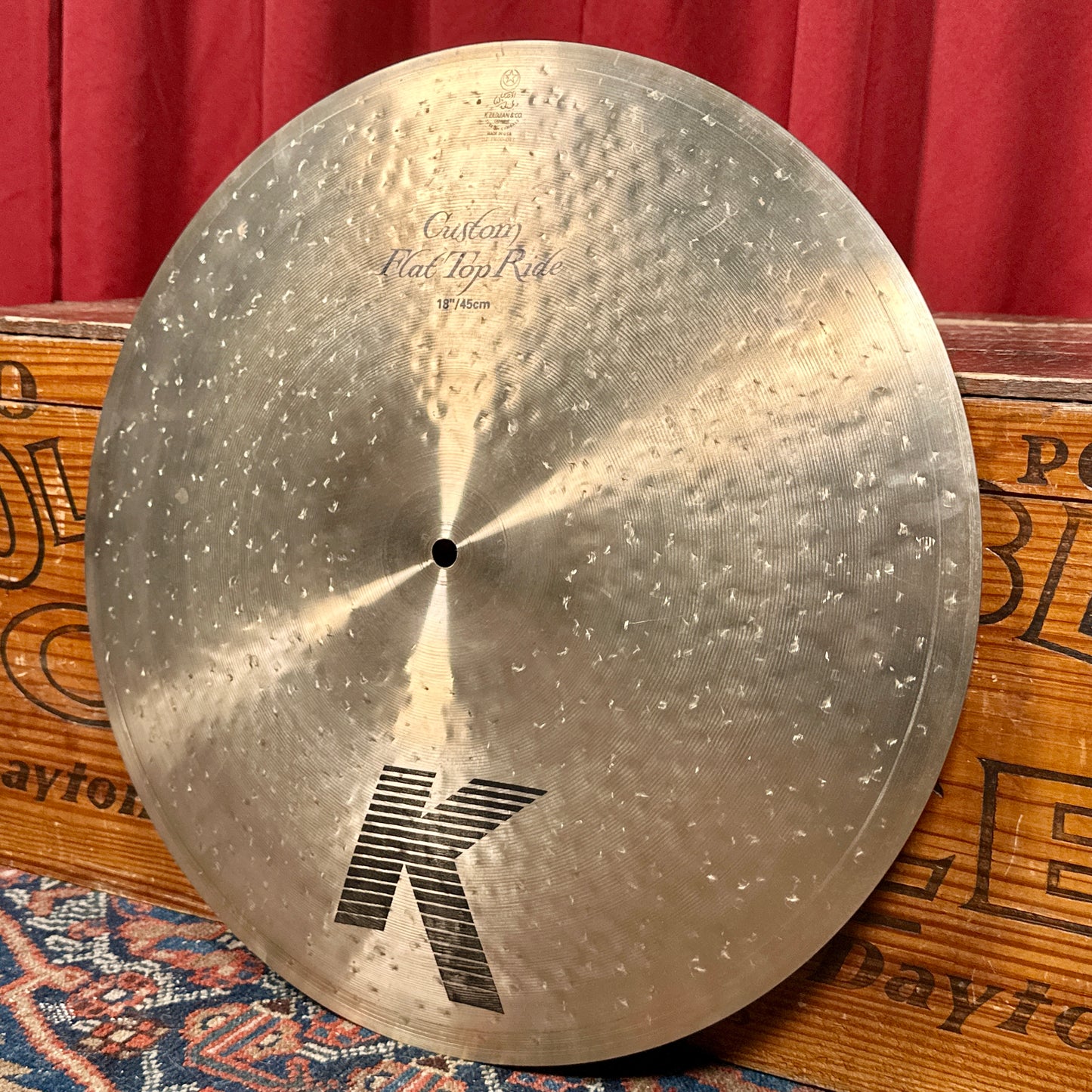 18" Zildjian K Custom Flat Top Ride Cymbal 1718g