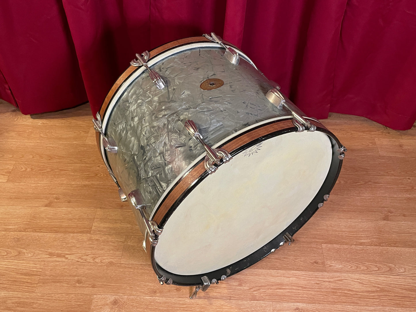 Slingerland Radio King 14x18 Tenor Bass Drum Blue Diamond Pearl - Rare Finish