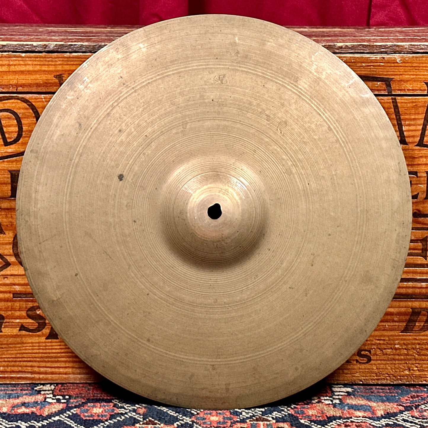 14" Zildjian A 1940s 1st Stamp / 2nd Stamp / Pre-Trans Stamp Small Crash / Hi-Hat Single Cymbal 626g *Video Demo*