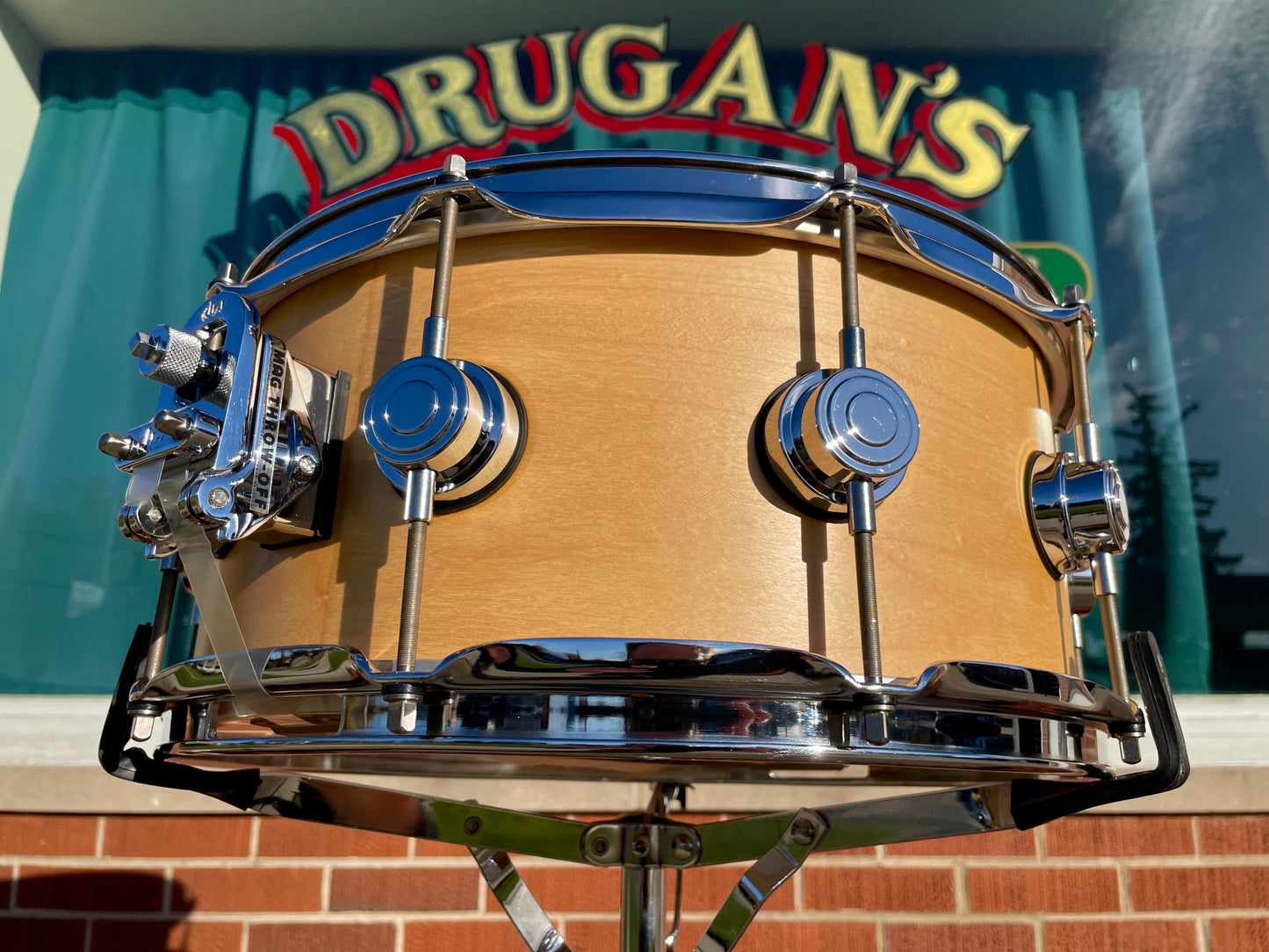 DW Collector's Series Maple Standard 6x14 Snare Natural Satin Oil Drum Workshop