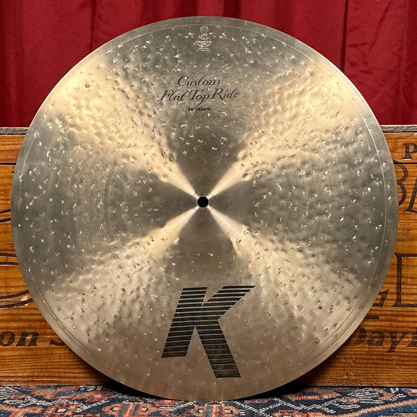 18" Zildjian K Custom Flat Top Ride Cymbal 1718g