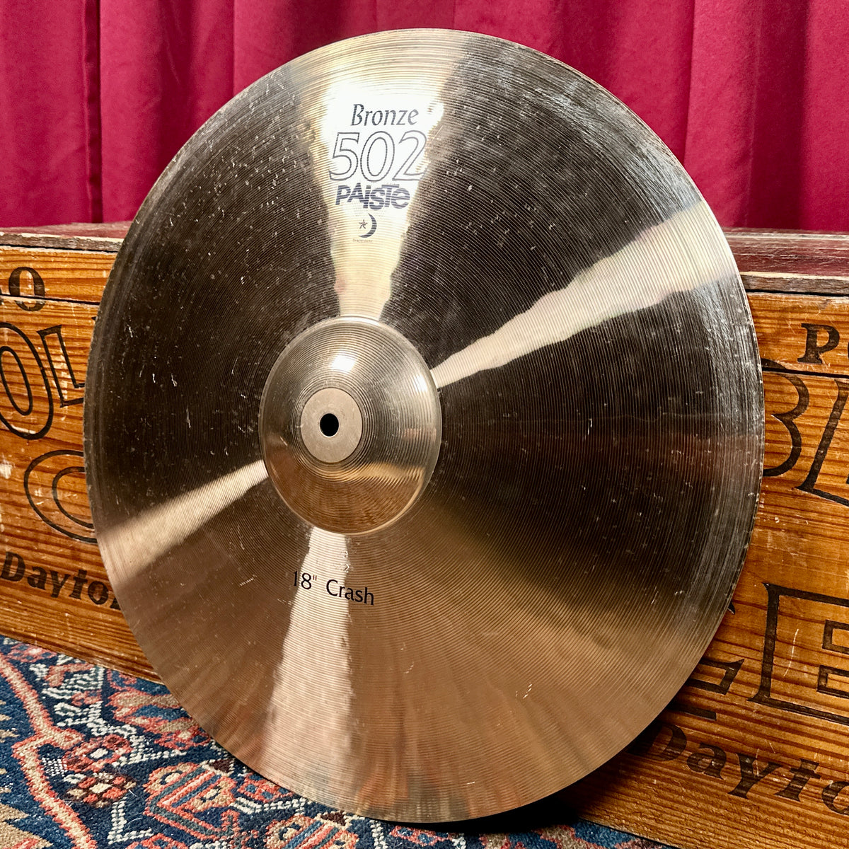 18" Paiste Bronze 502 Crash Cymbal 1492g *Video*
