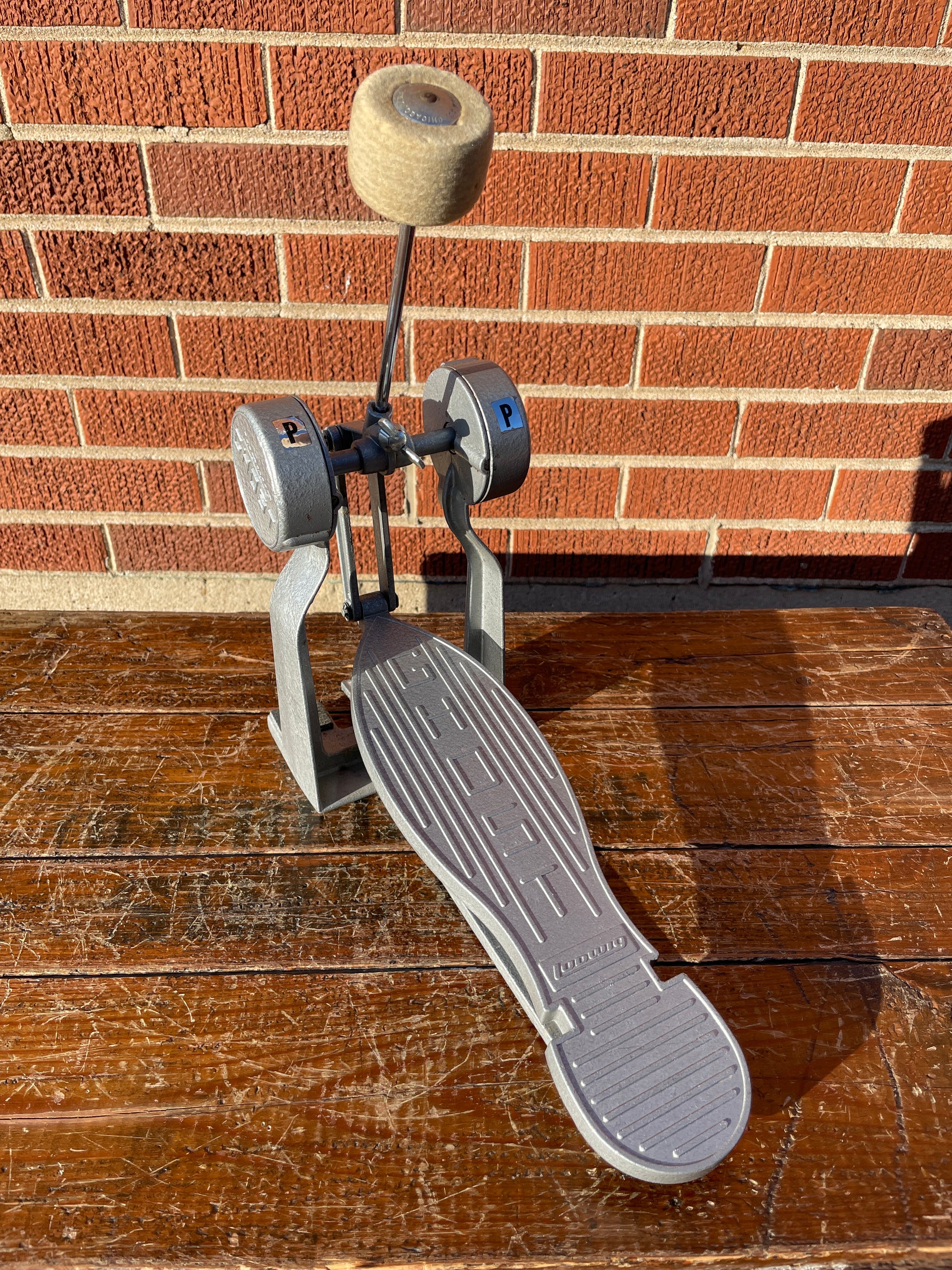 ludwig double bass pedal Vintage Ludwig Ghost Bass Drum Pedal 8th Edition – Drugan's Drums & Guitars