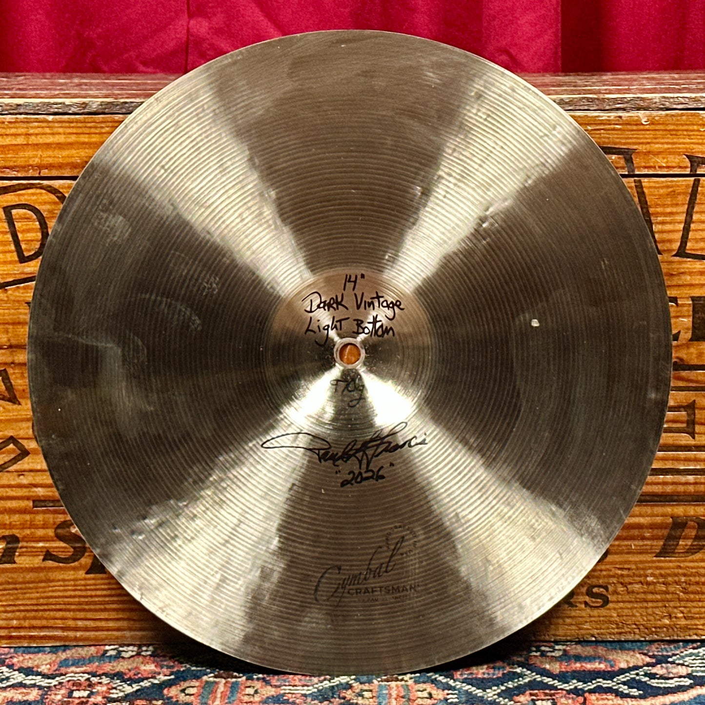 14" Cymbal Craftsman Dark Vintage Light Hi-Hat Cymbal Pair 926g/970g *Video Demo*