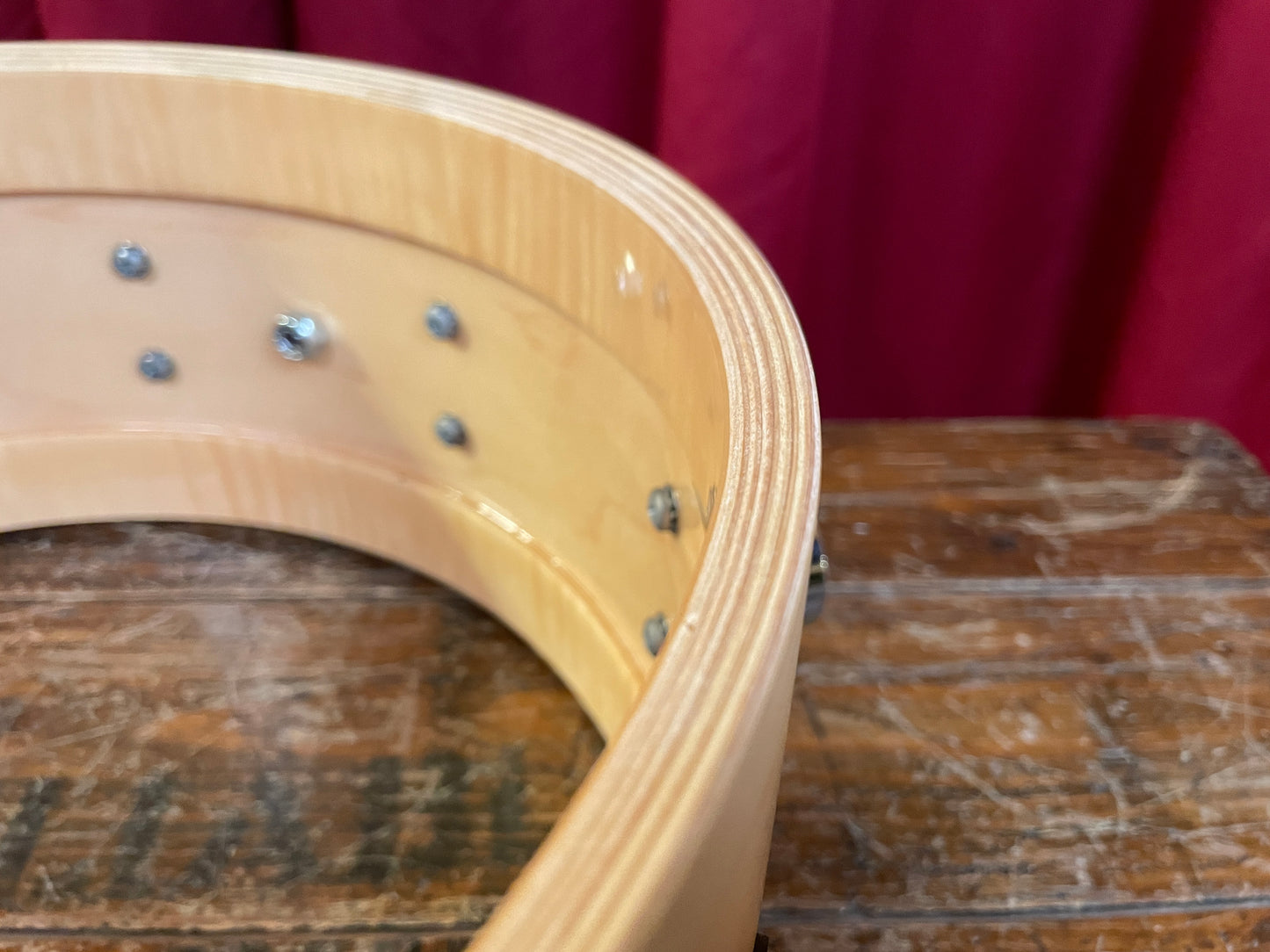 DW Collector's Series Maple Standard 6x14 Snare Natural Satin Oil Drum Workshop