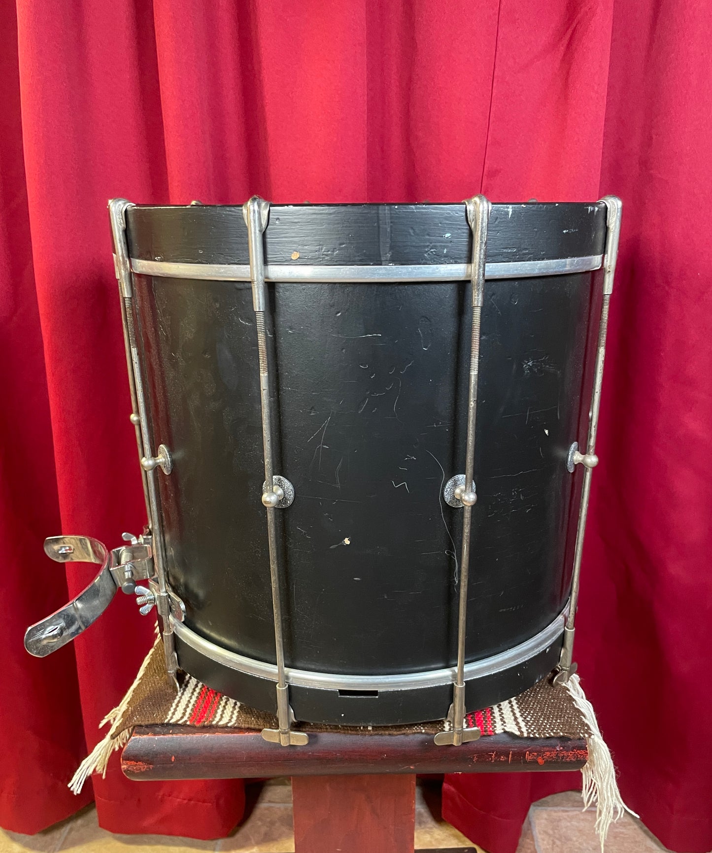 1930s Ludwig 12x15 Parade Marching Snare / Bop Bass Drum Black