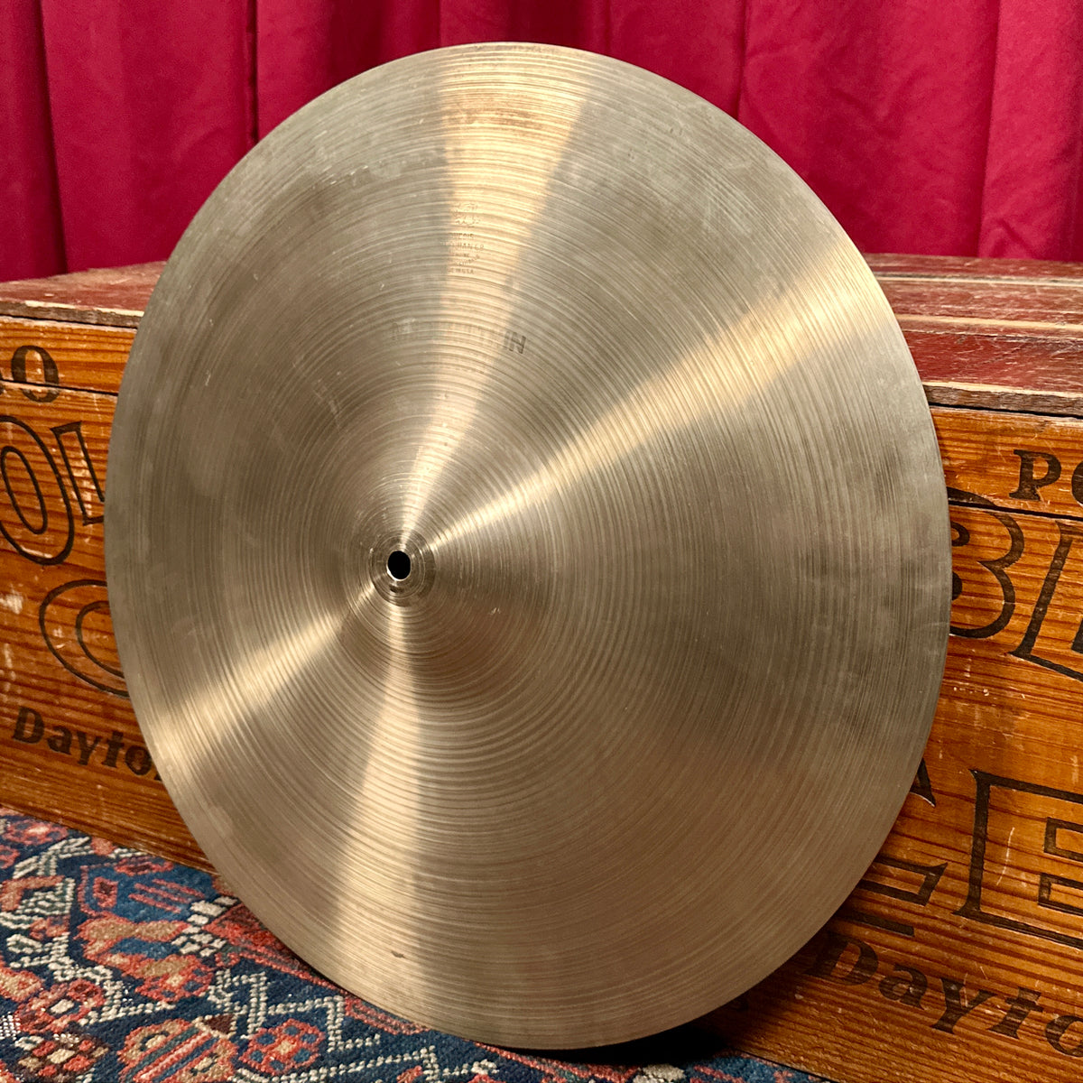 18" Zildjian A 1970s-1980s Hollow Logo Medium Thin Crash 1384g *Video*