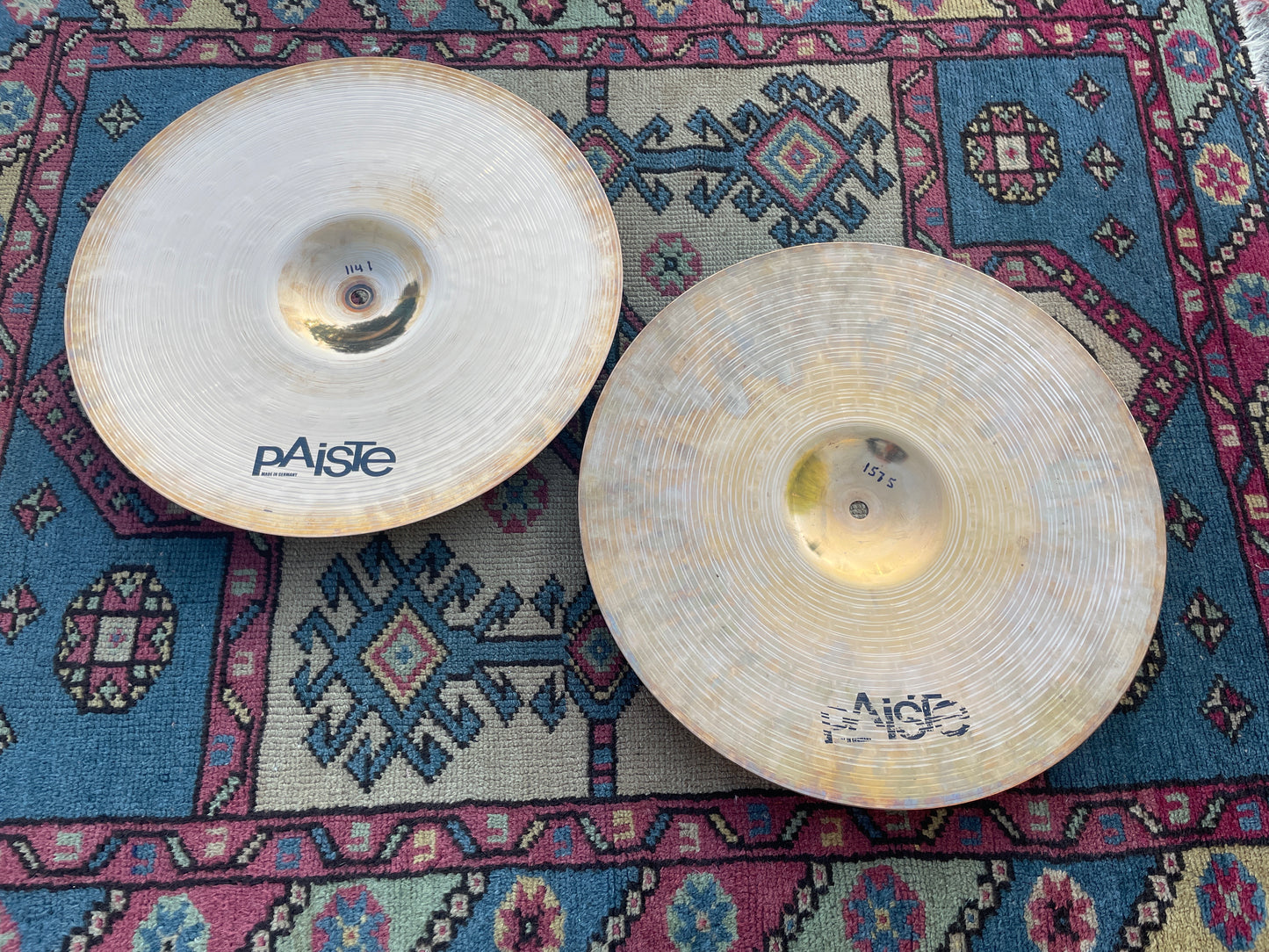 15" Paiste Alpha Rock Hats Hi-Hat Cymbal Pair 1141g/1575g *Video Demo*