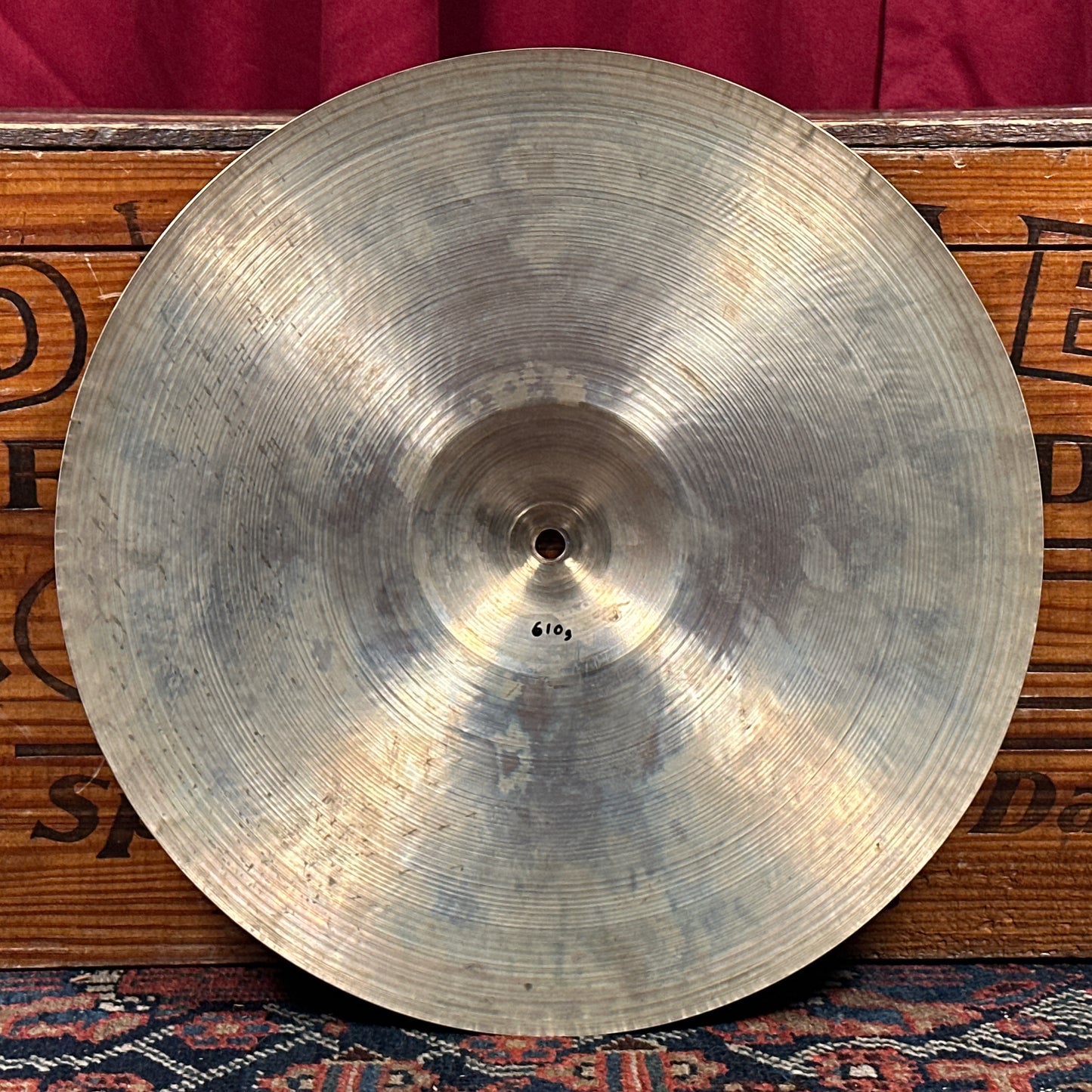 14" Zildjian A 1940s-1950s Trans Stamp THIN Hi-Hat Cymbal Pair 610g/642g *Video Demo*