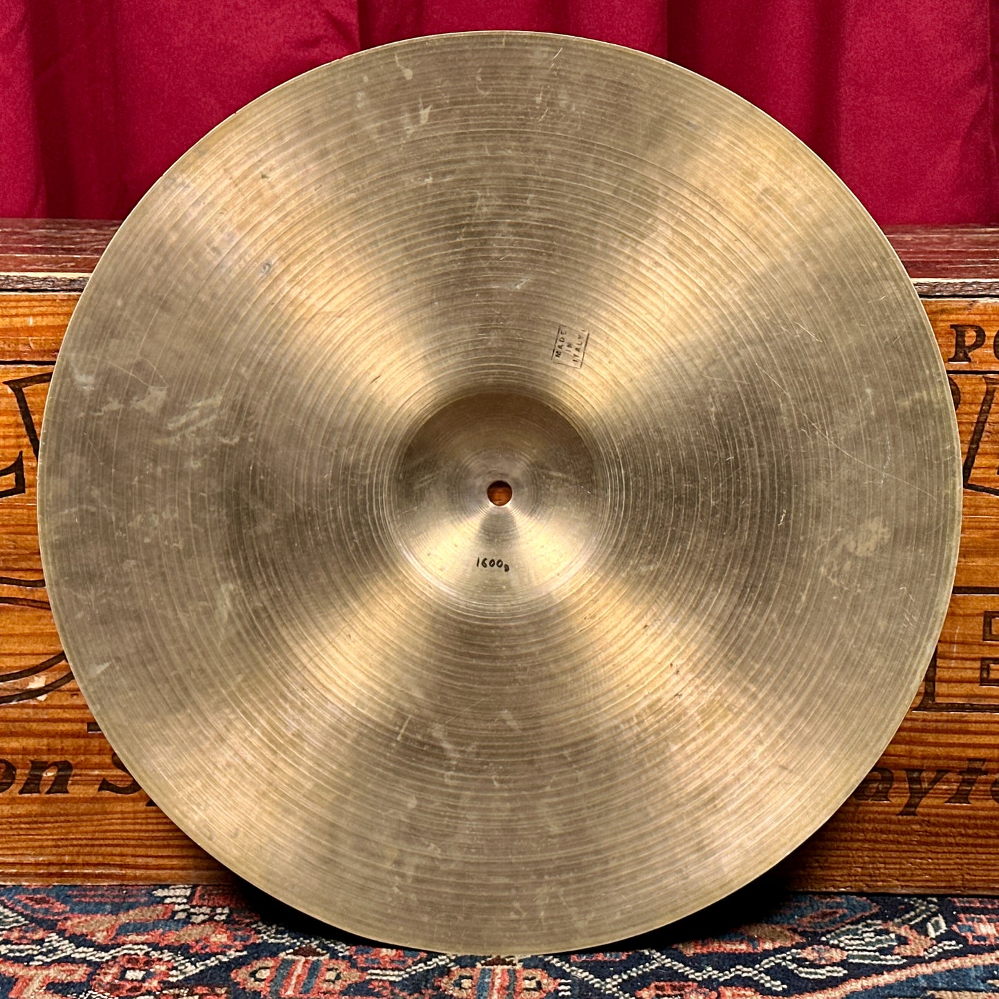 18" Pasha 1960s Crash Ride Cymbal 1600g Pre-UFIP Made in Italy *Video Demo*