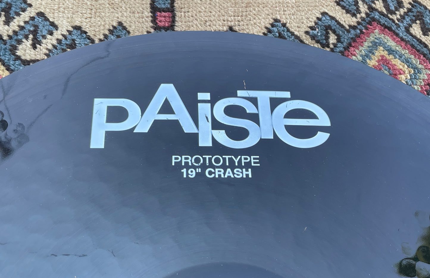 19" Paiste 2002 Prototype Color Sound Crash Cymbal Black 1814g