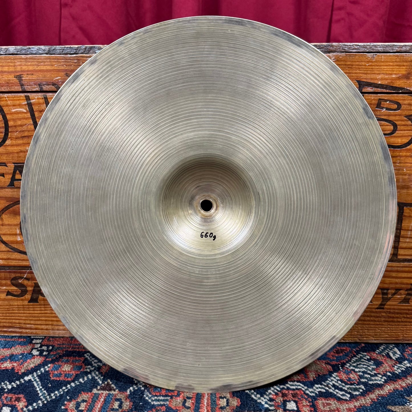 14" Zildjian A 1940s-1950s Trans Stamp Hi-Hat Cymbal Pair 660g/714g *Video Demo*