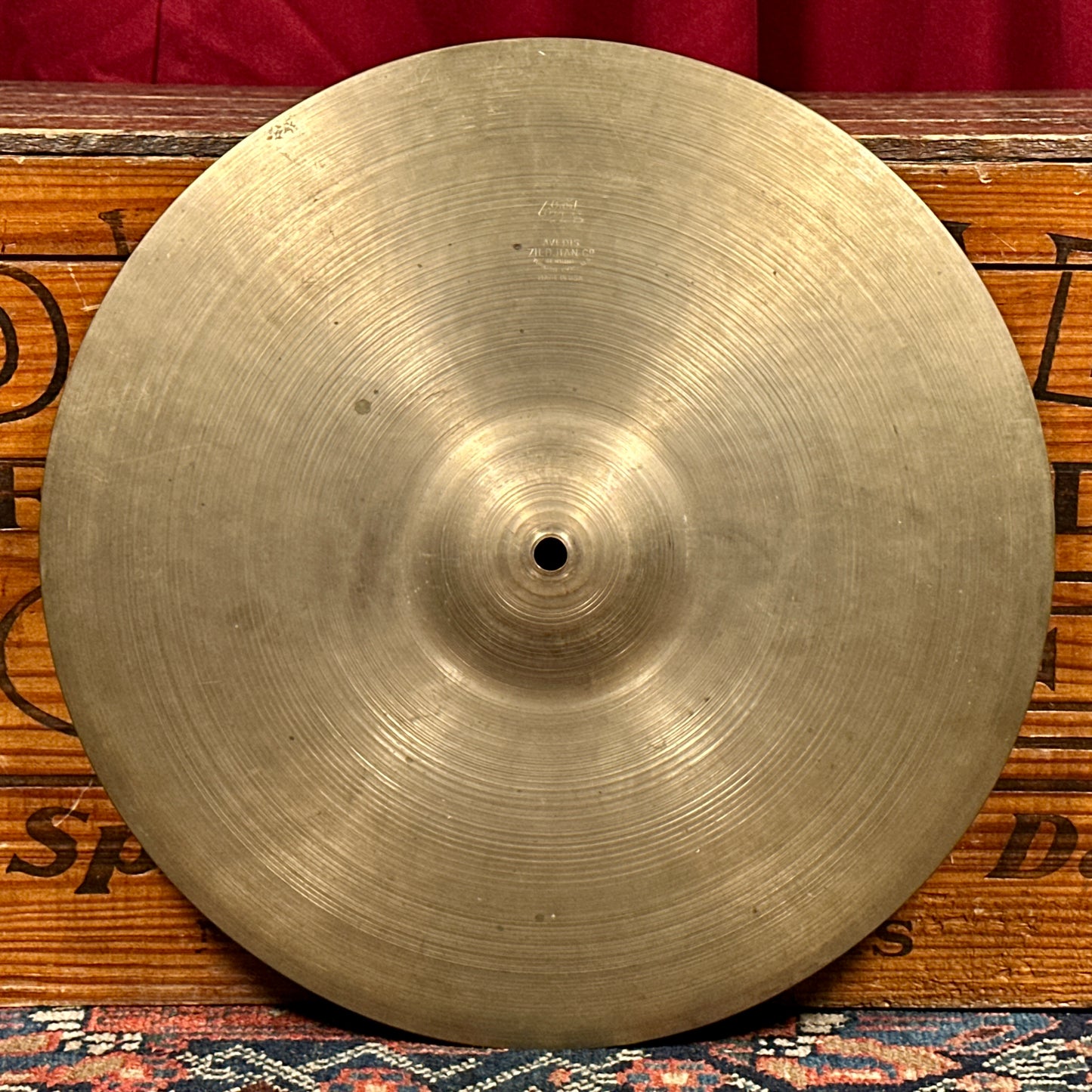 14" Zildjian A 1940s-1950s Trans Stamp Hi-Hat Cymbal Pair 648g/752g *Video Demo*