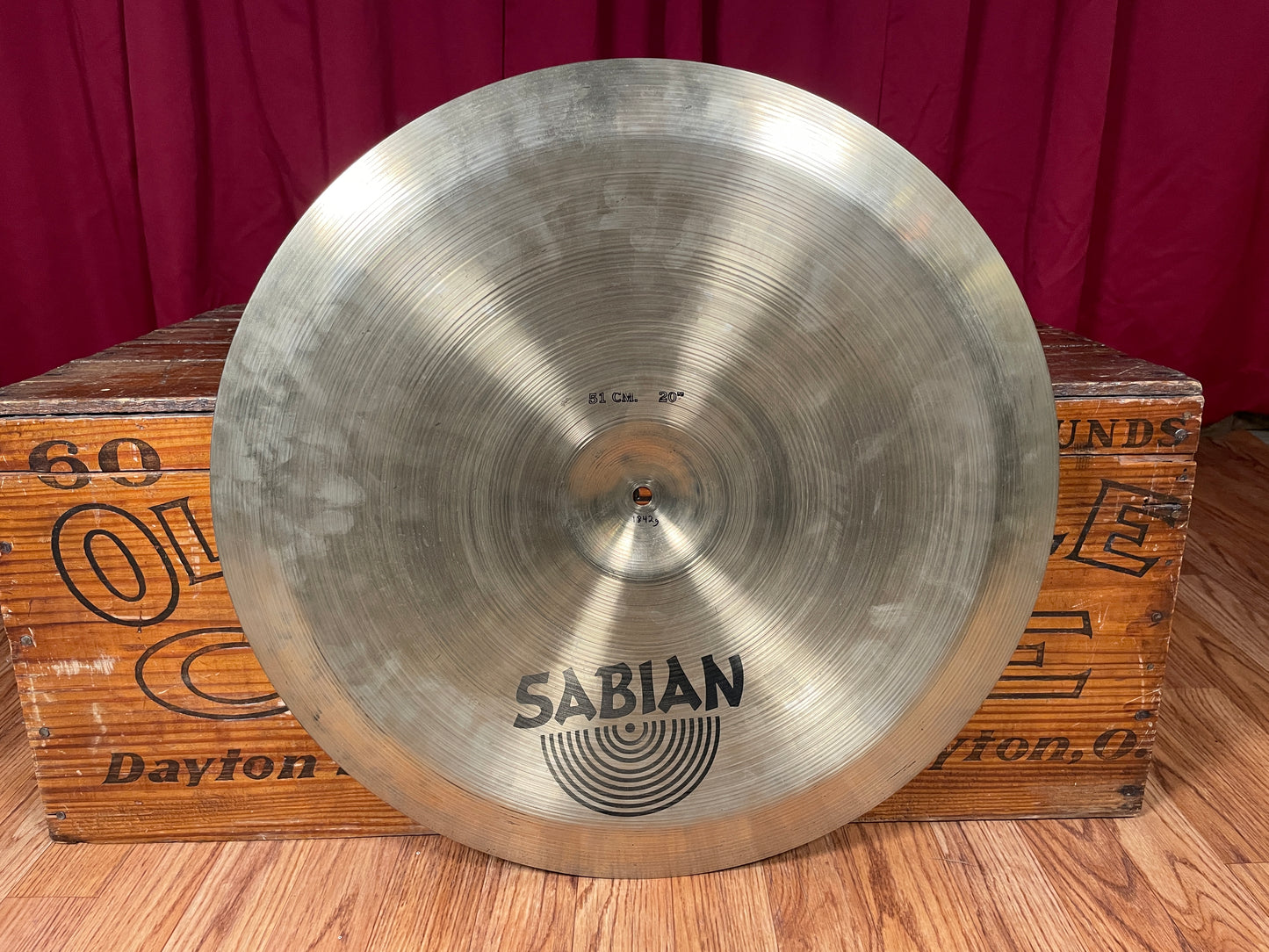20" Sabian 1980s Pre-AA Chinese Cymbal 1842g *Video Demo*