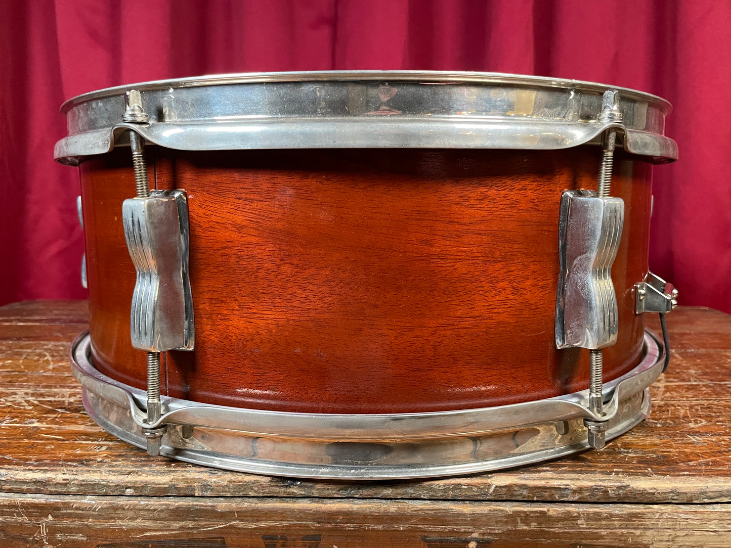 1957 WFL Ludwig 5.5x14 Model 491 Supreme Concert / Pioneer Snare Drum Mahogany