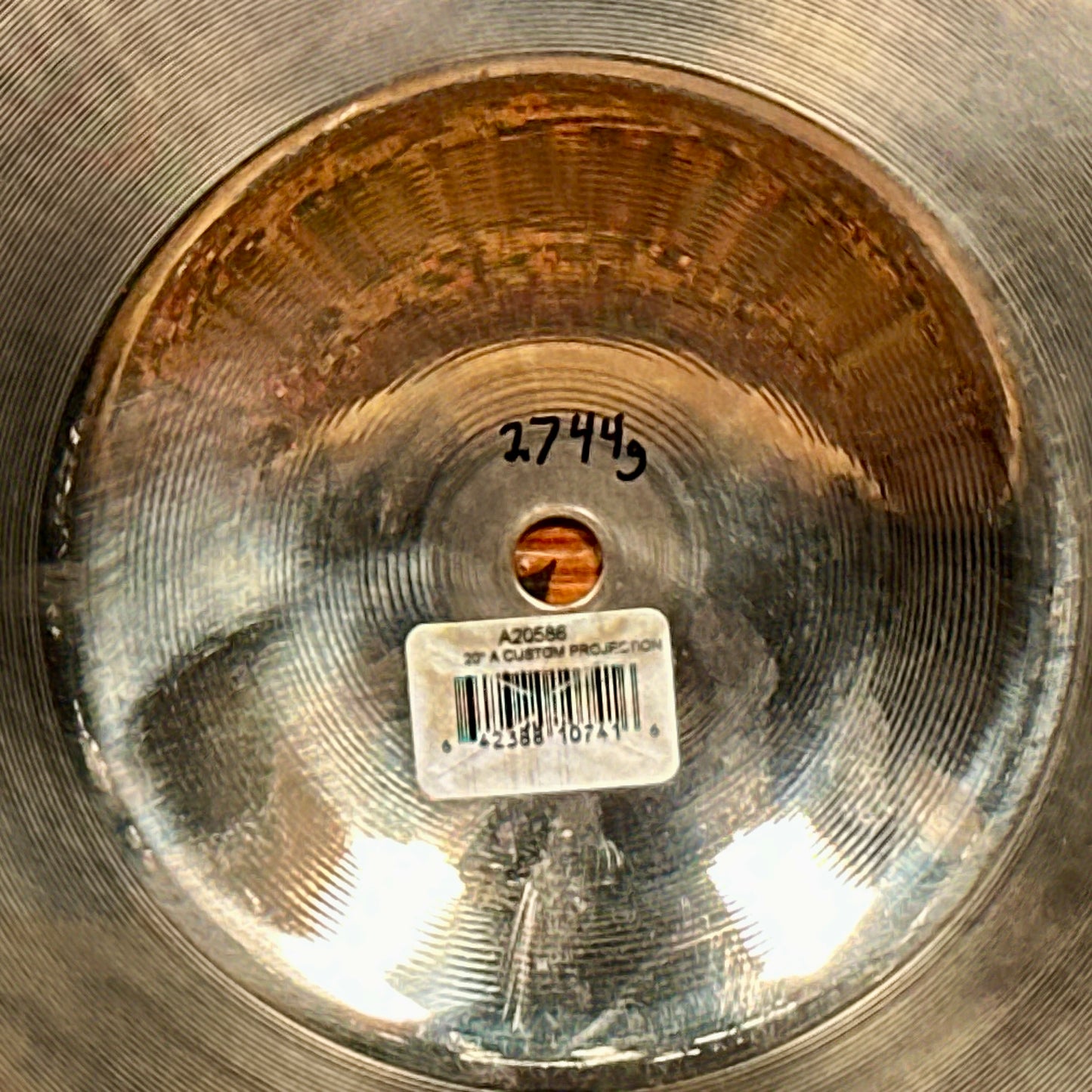 20" Zildjian A Custom Projection Ride Cymbal 2744g *Video*